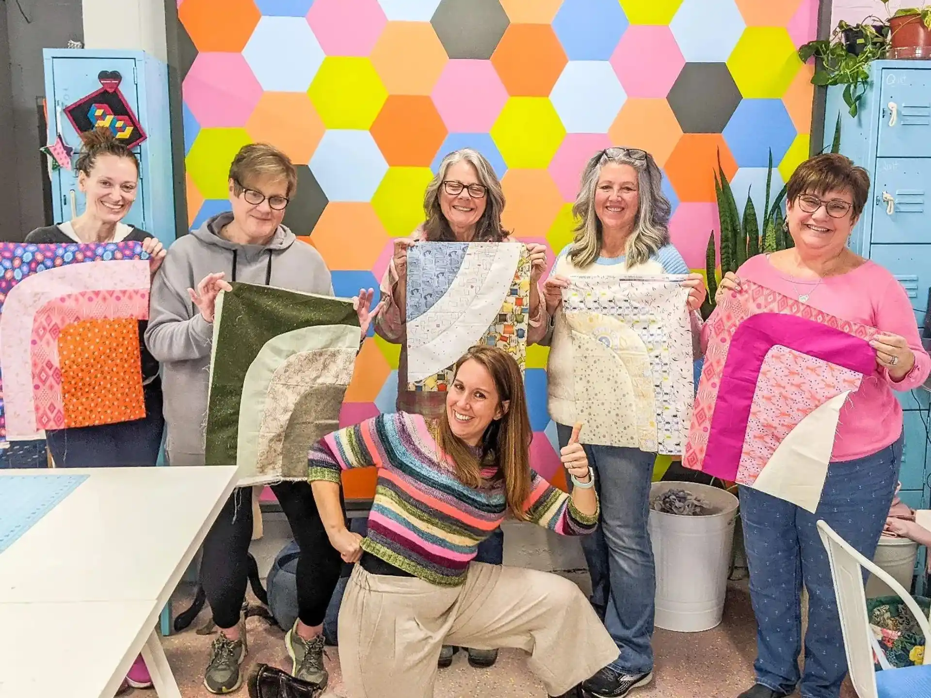 a group of people posing for a photo