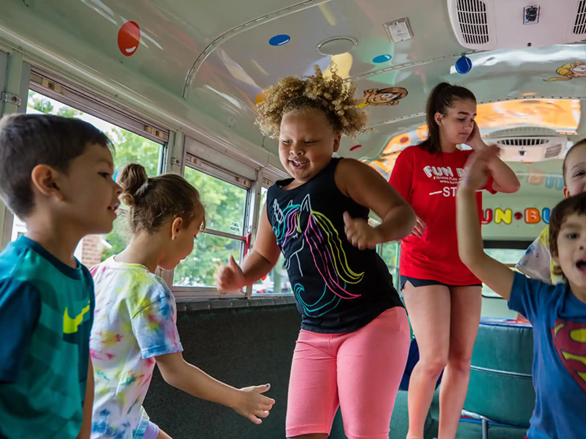 a group of children playing