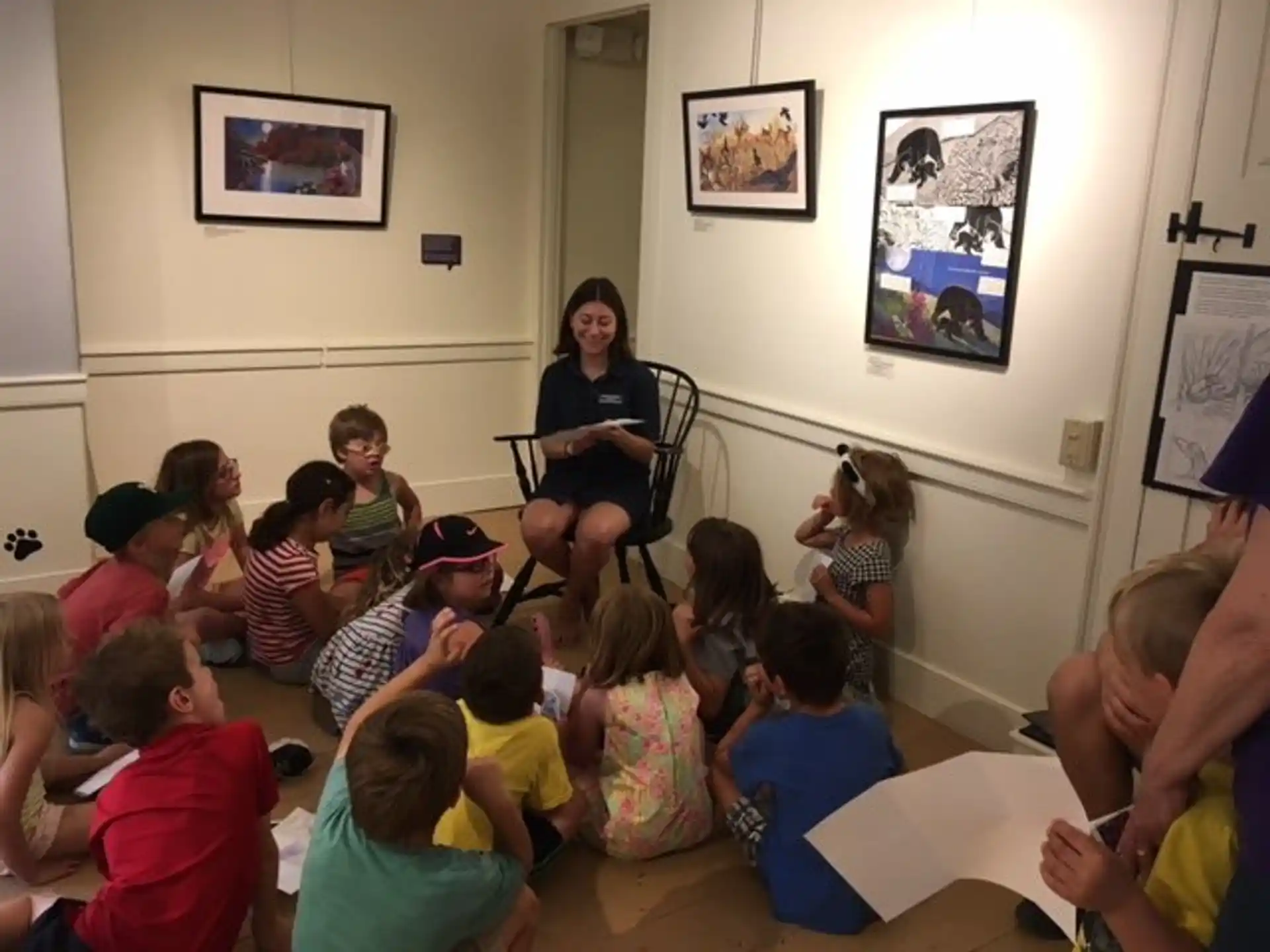 a group of children in a classroom