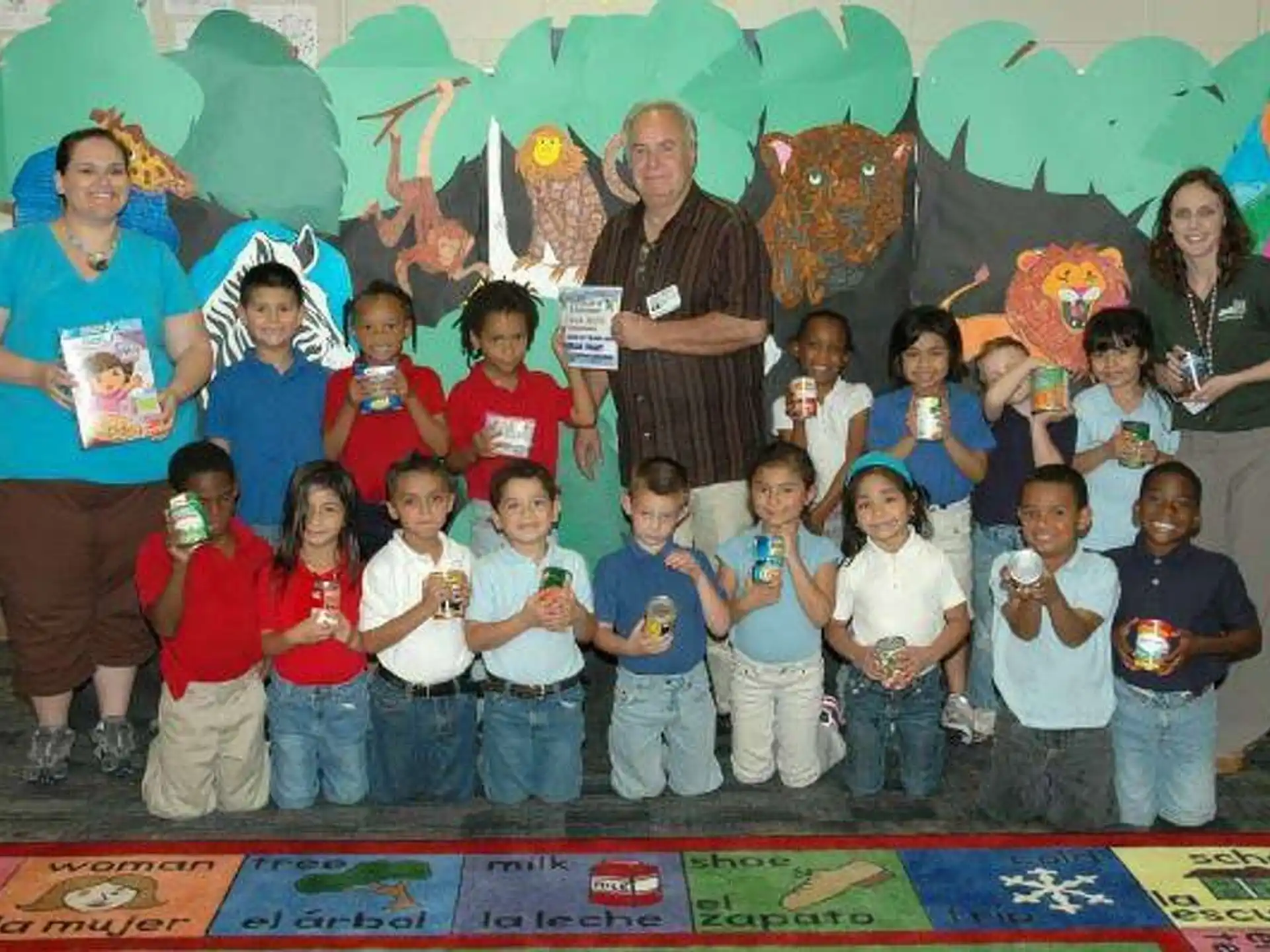 a group of people posing for a photo
