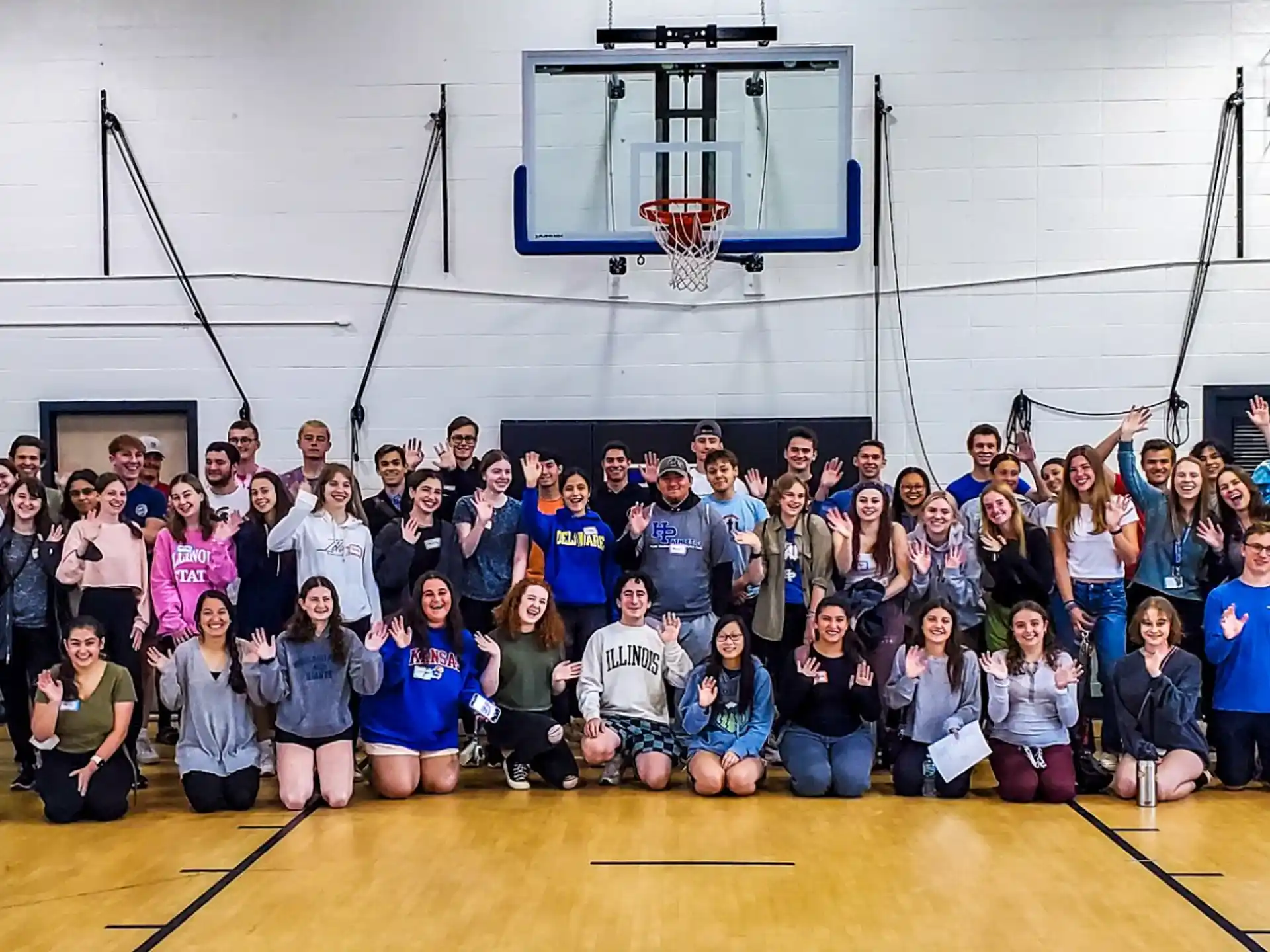 a group of people posing for a photo