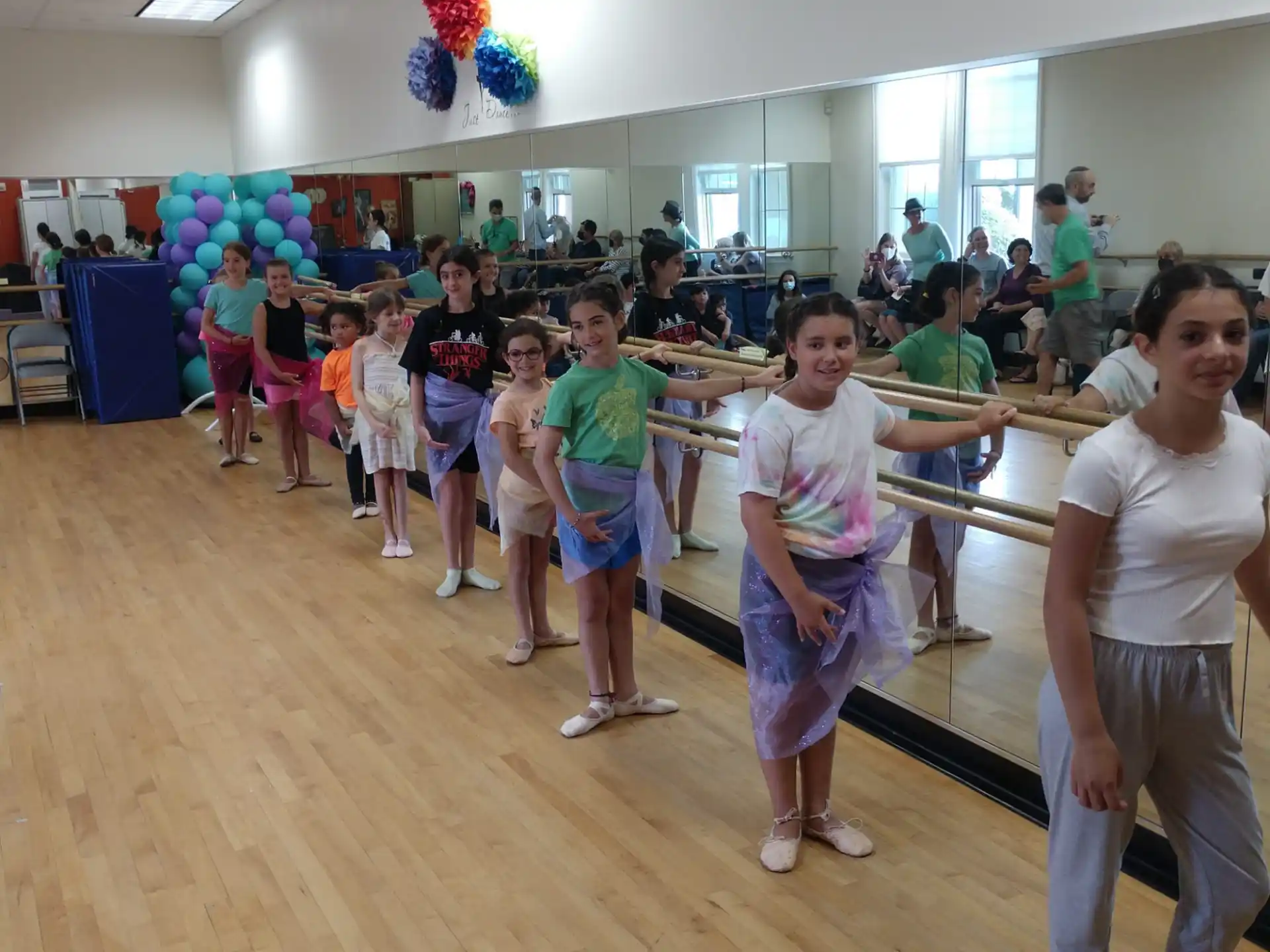 a group of children in a room
