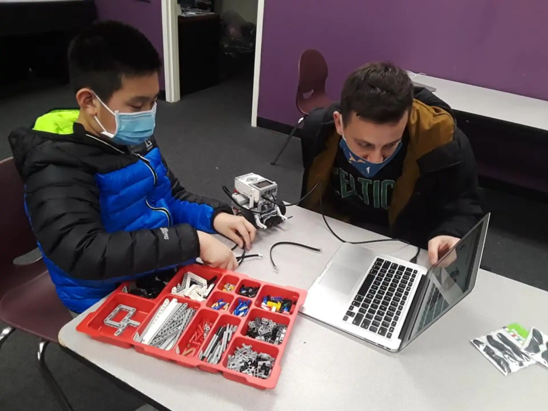 boys with a laptop