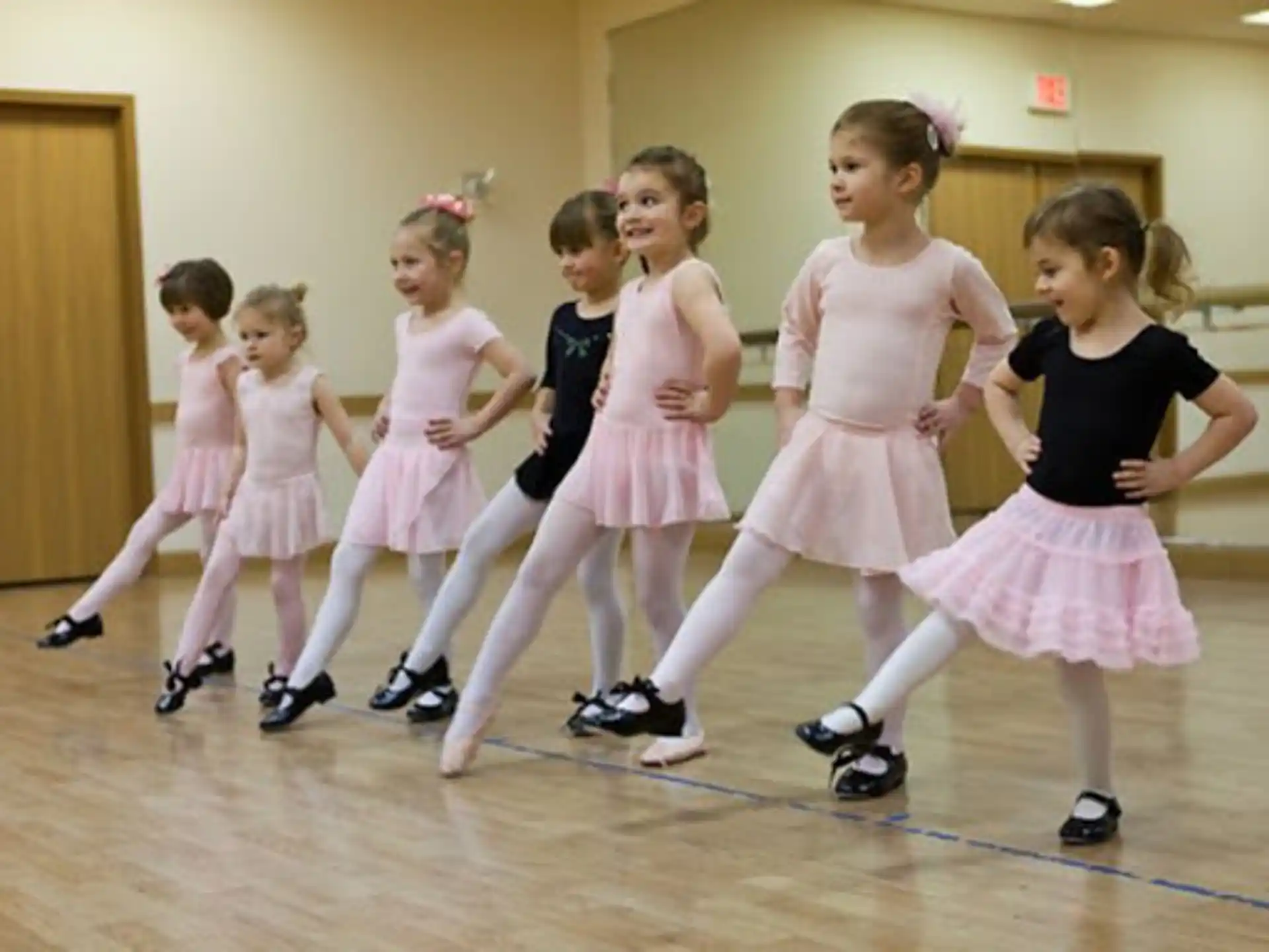 a group of girls dancing