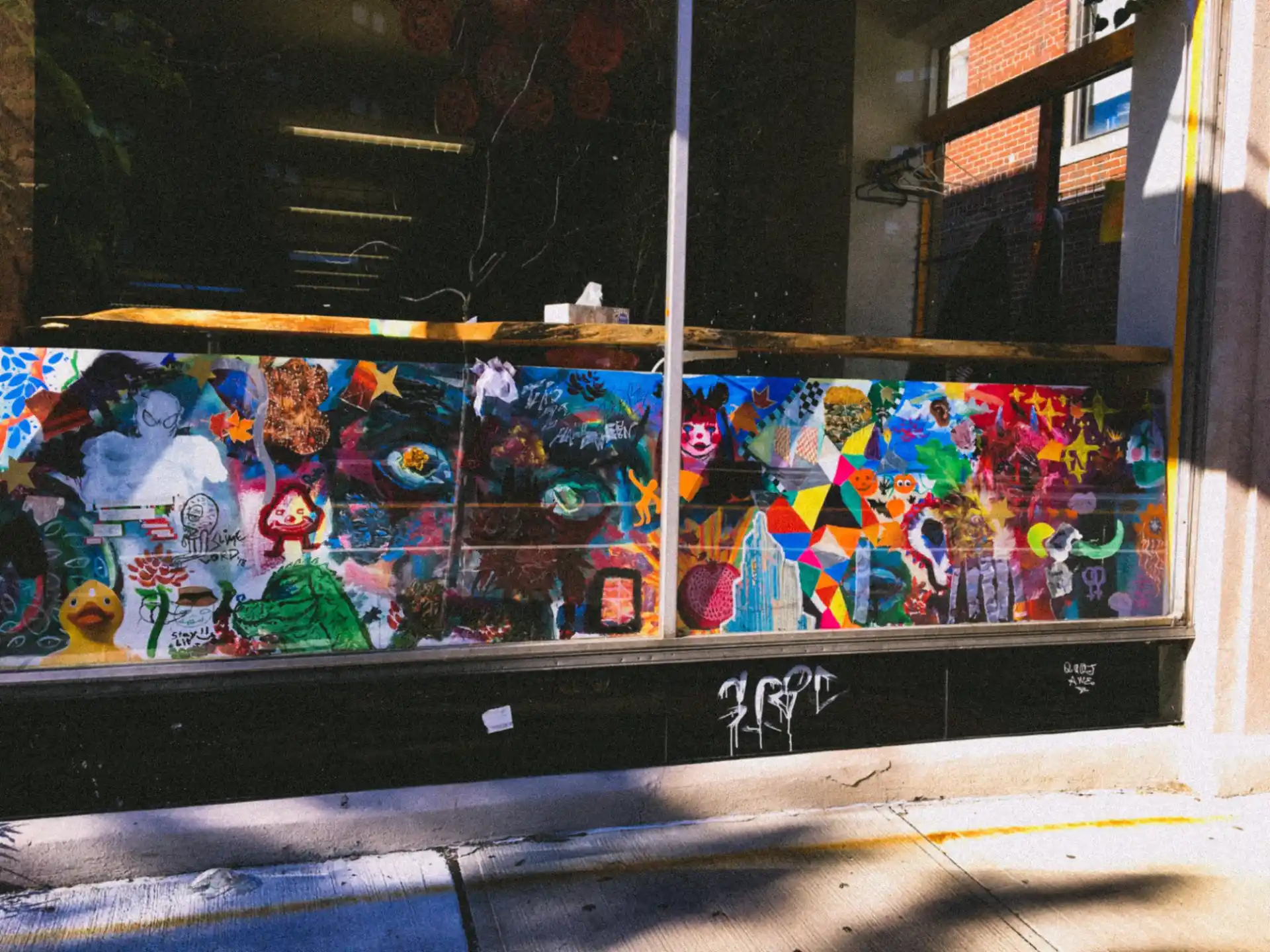 a painting on a wall