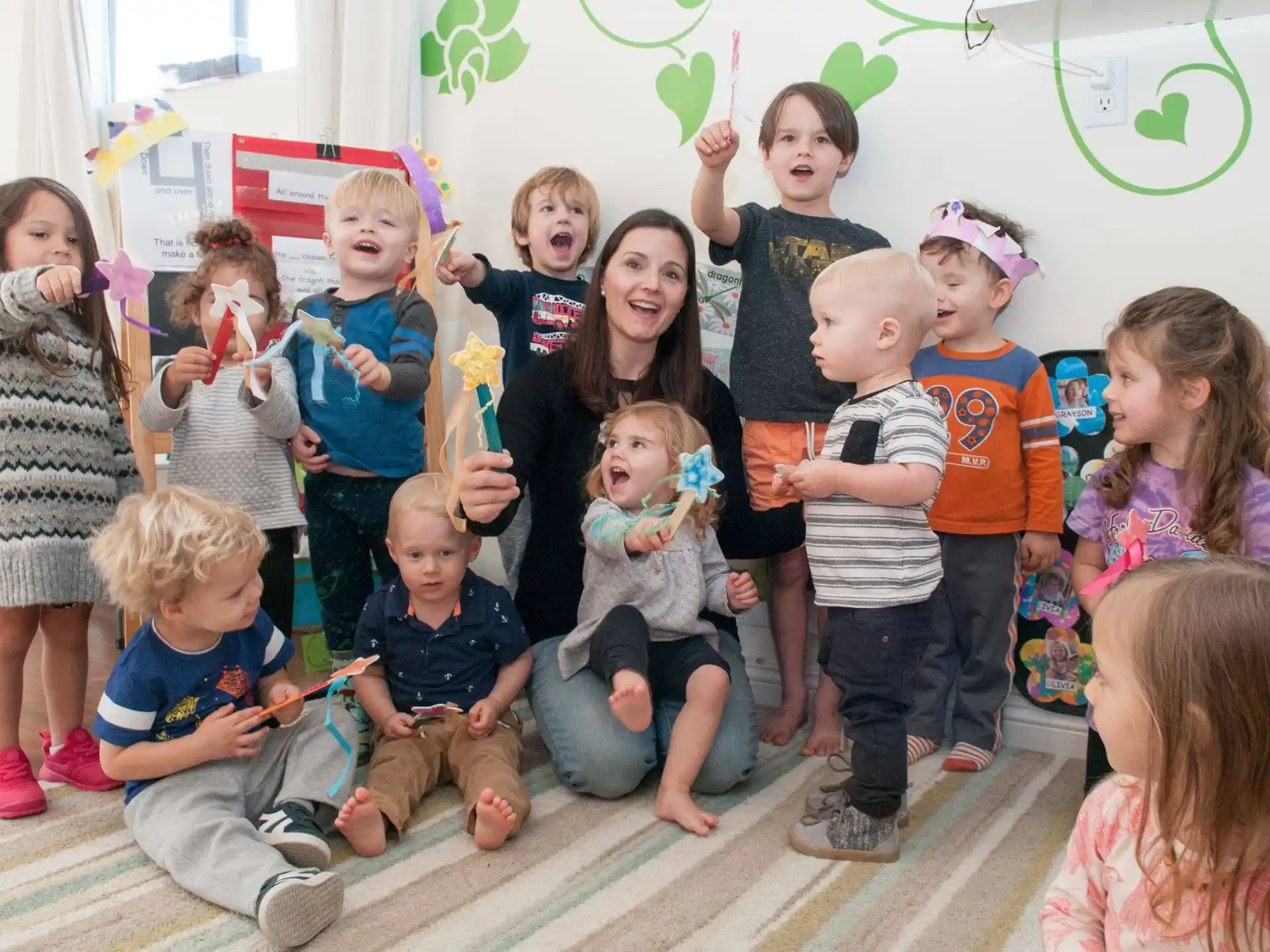 a group of children posing for a photo