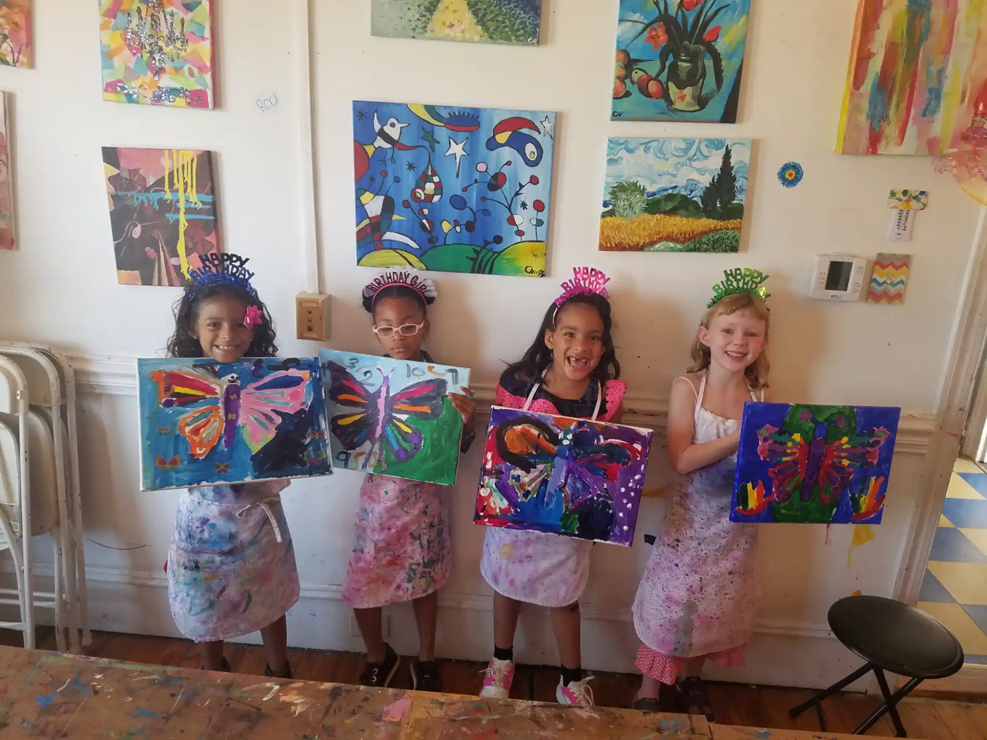 a group of children in clothing