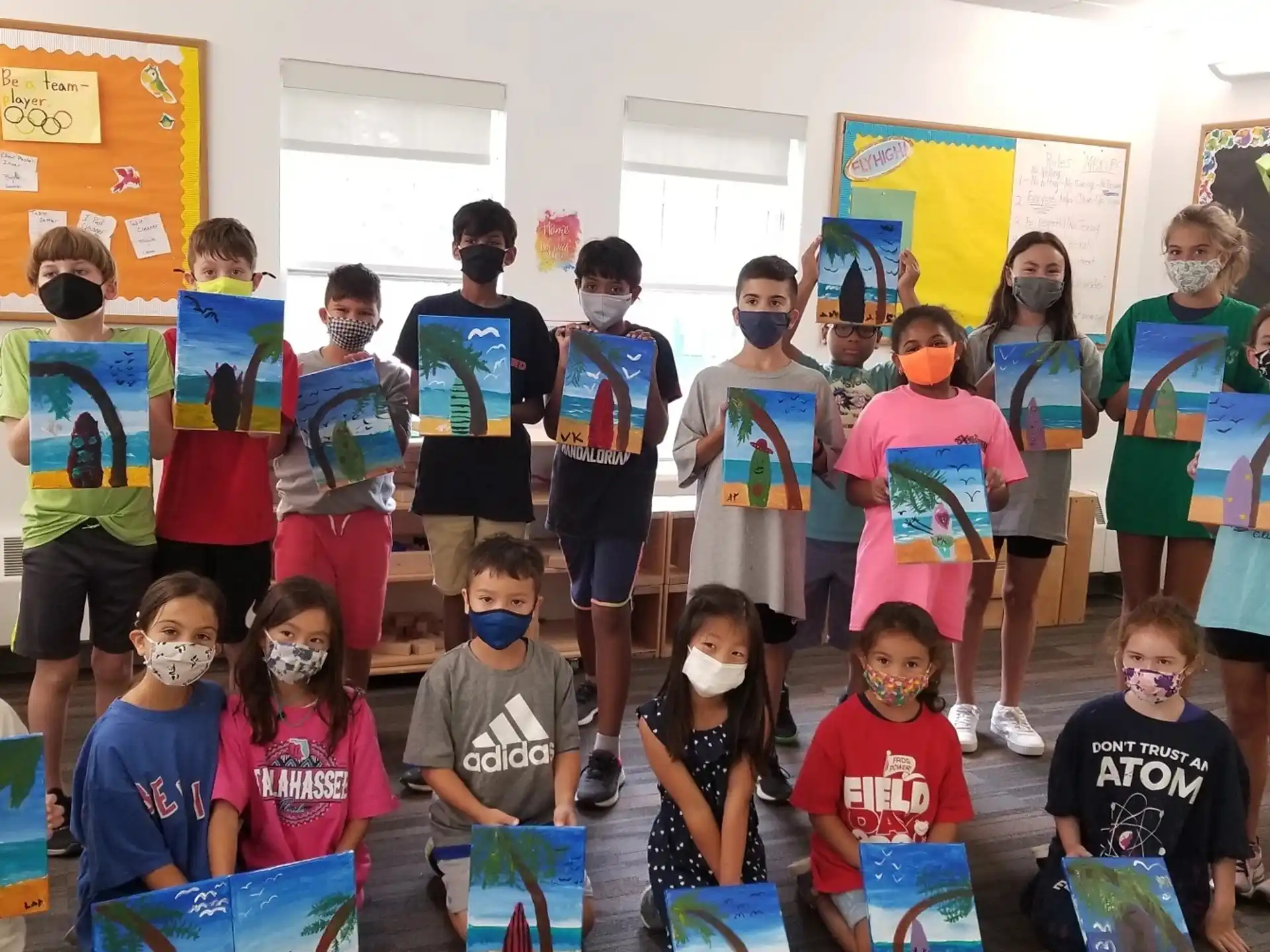 a group of children posing for a photo