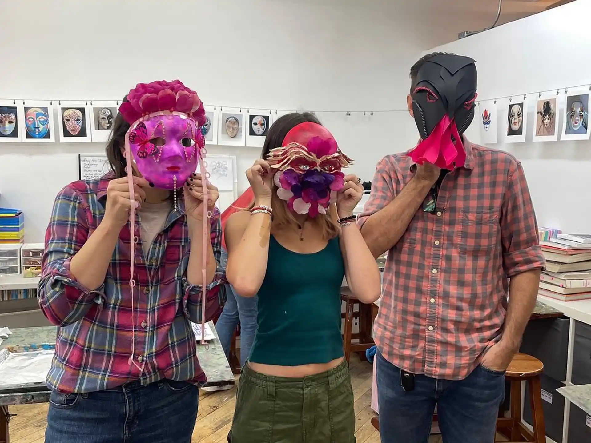 a group of people wearing clothing