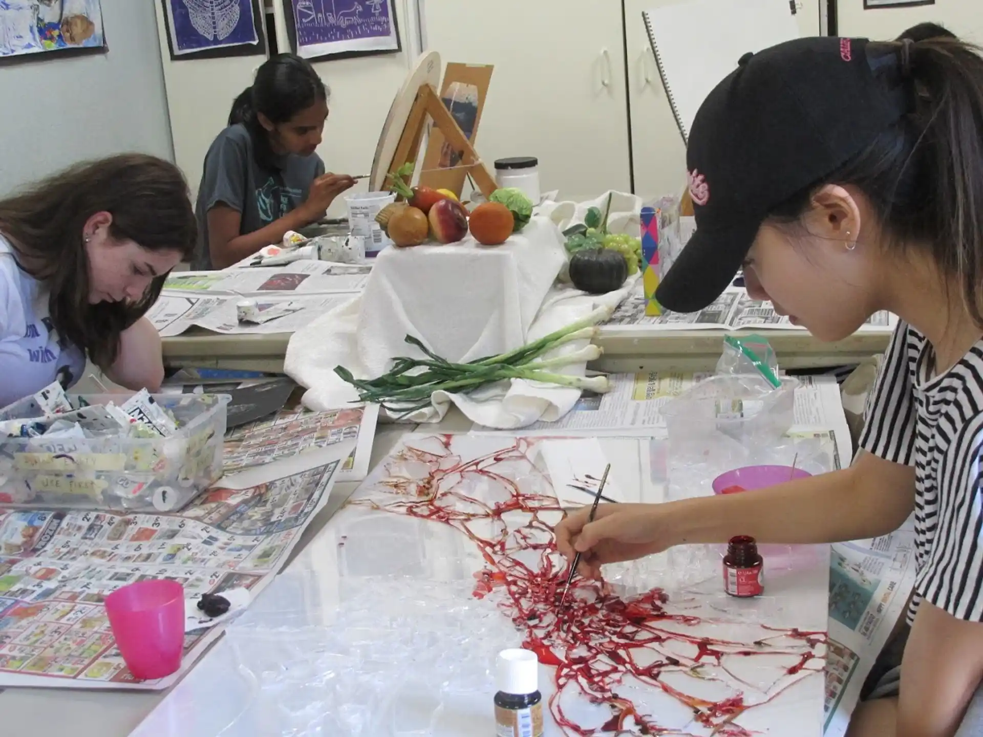 a group of people working on a project
