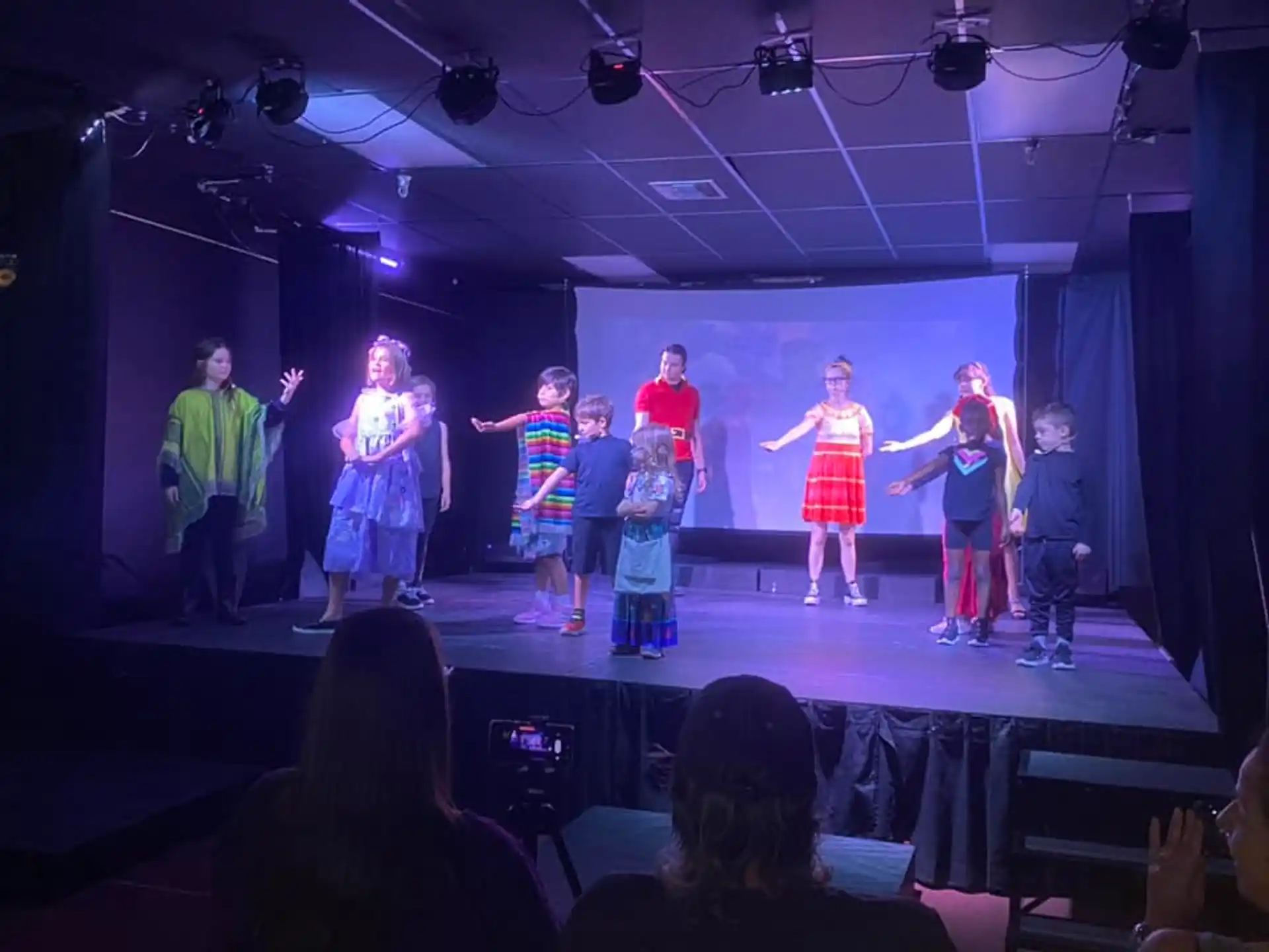 a group of people on a stage
