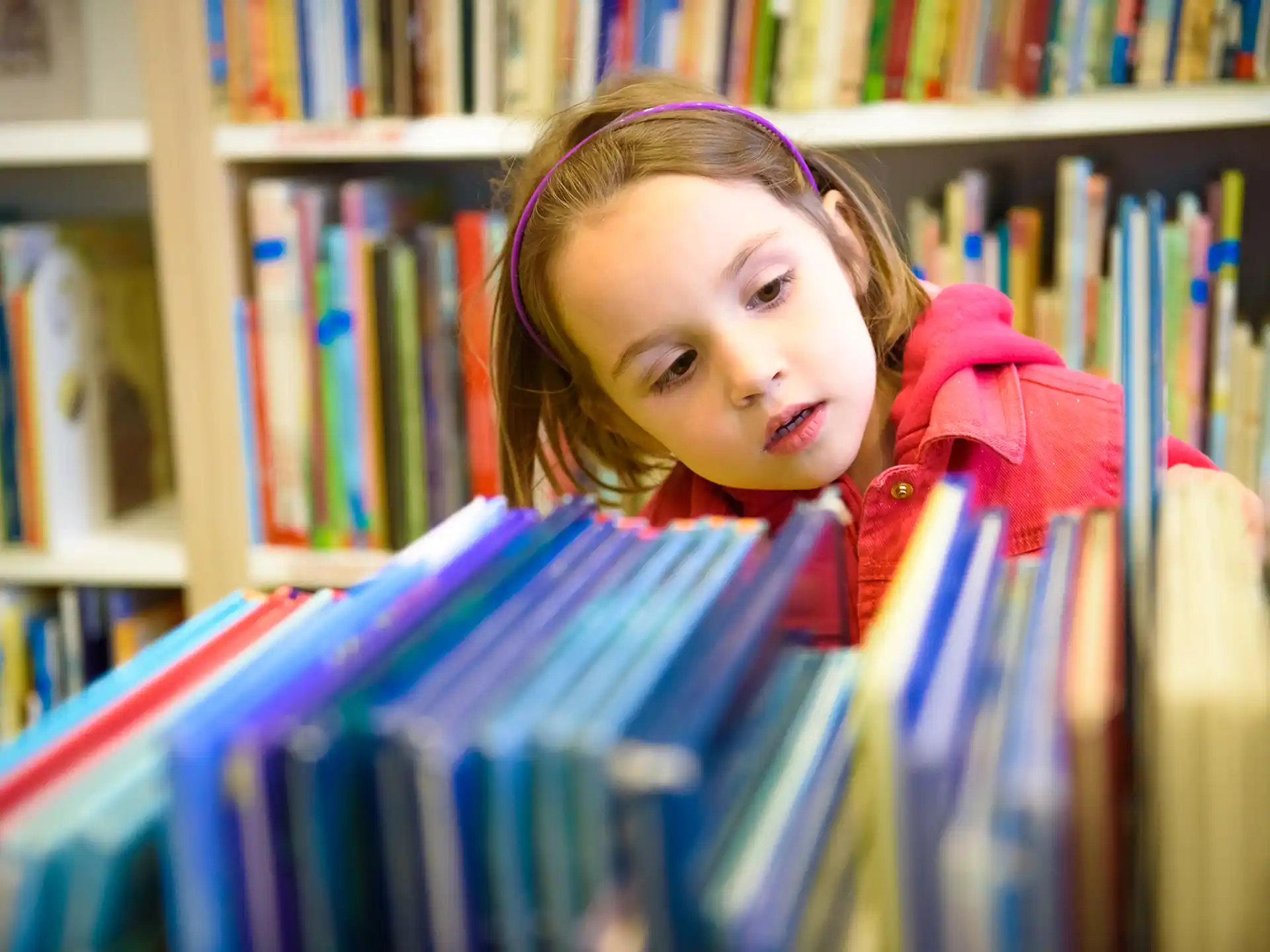 a person looking at a book