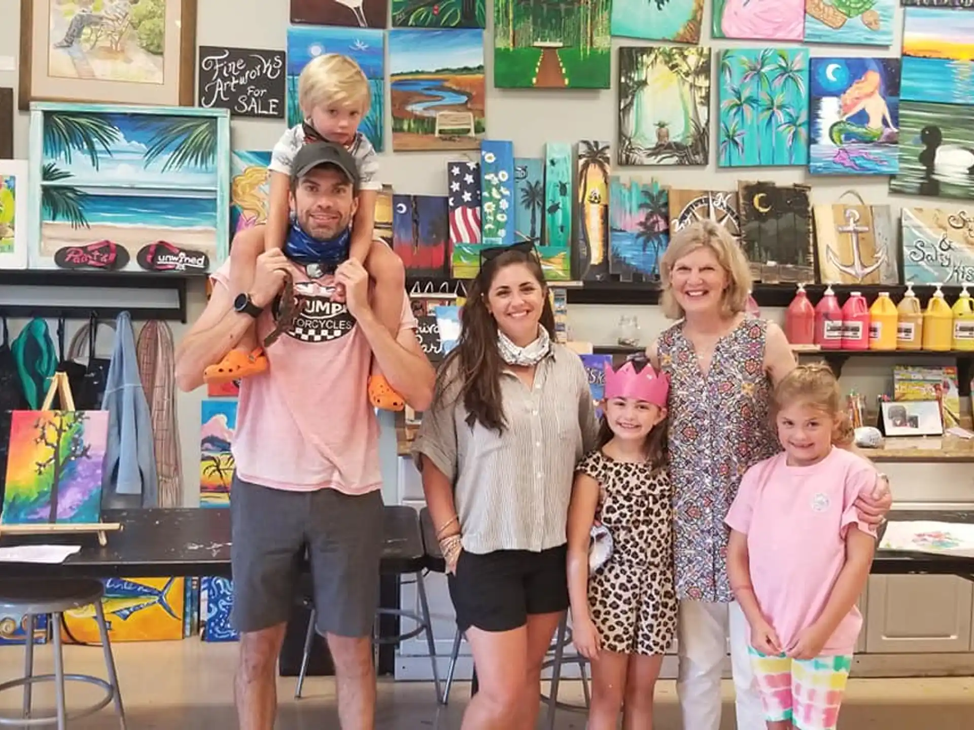 a group of people posing for a photo