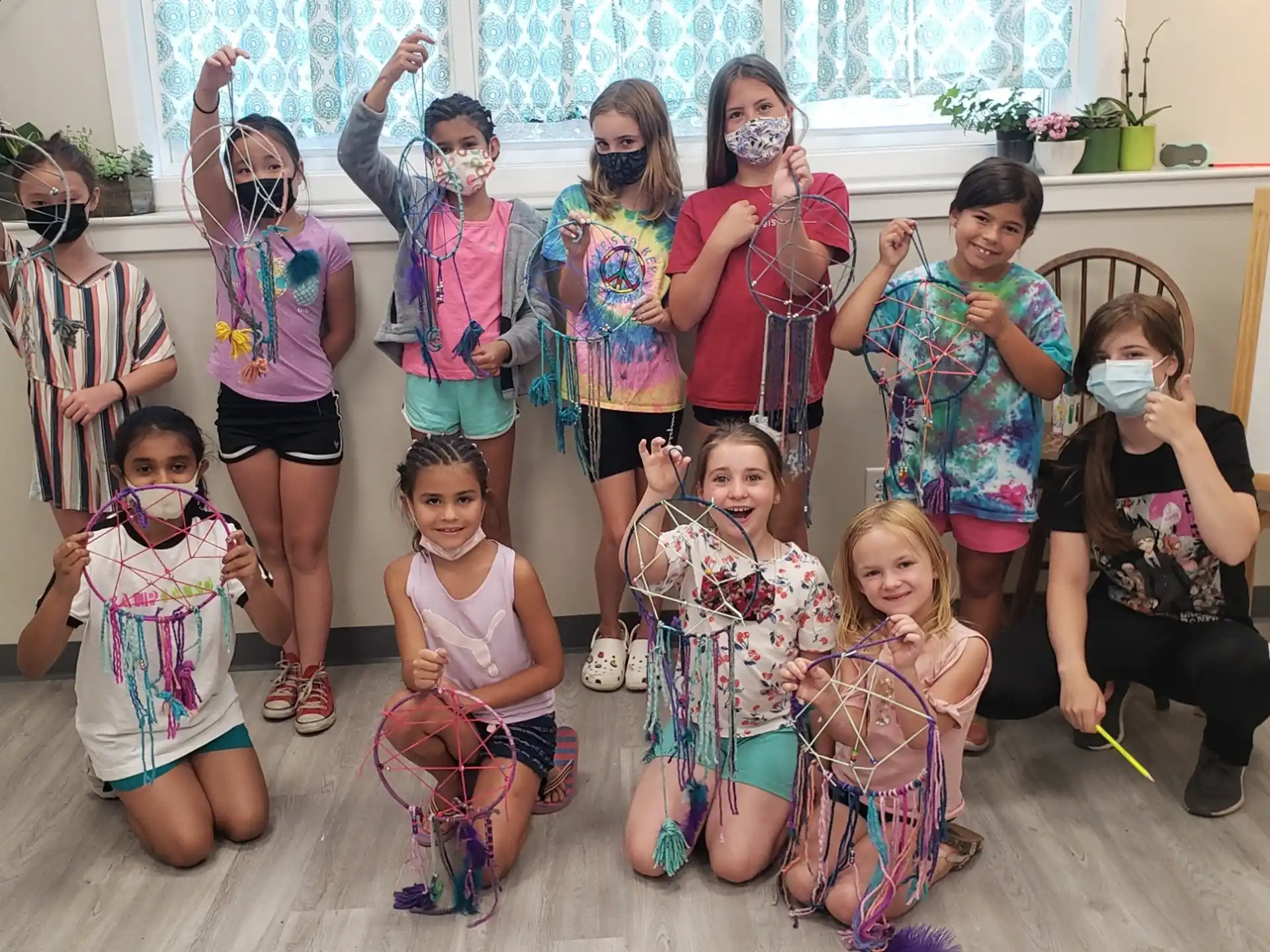 a group of children posing for a photo