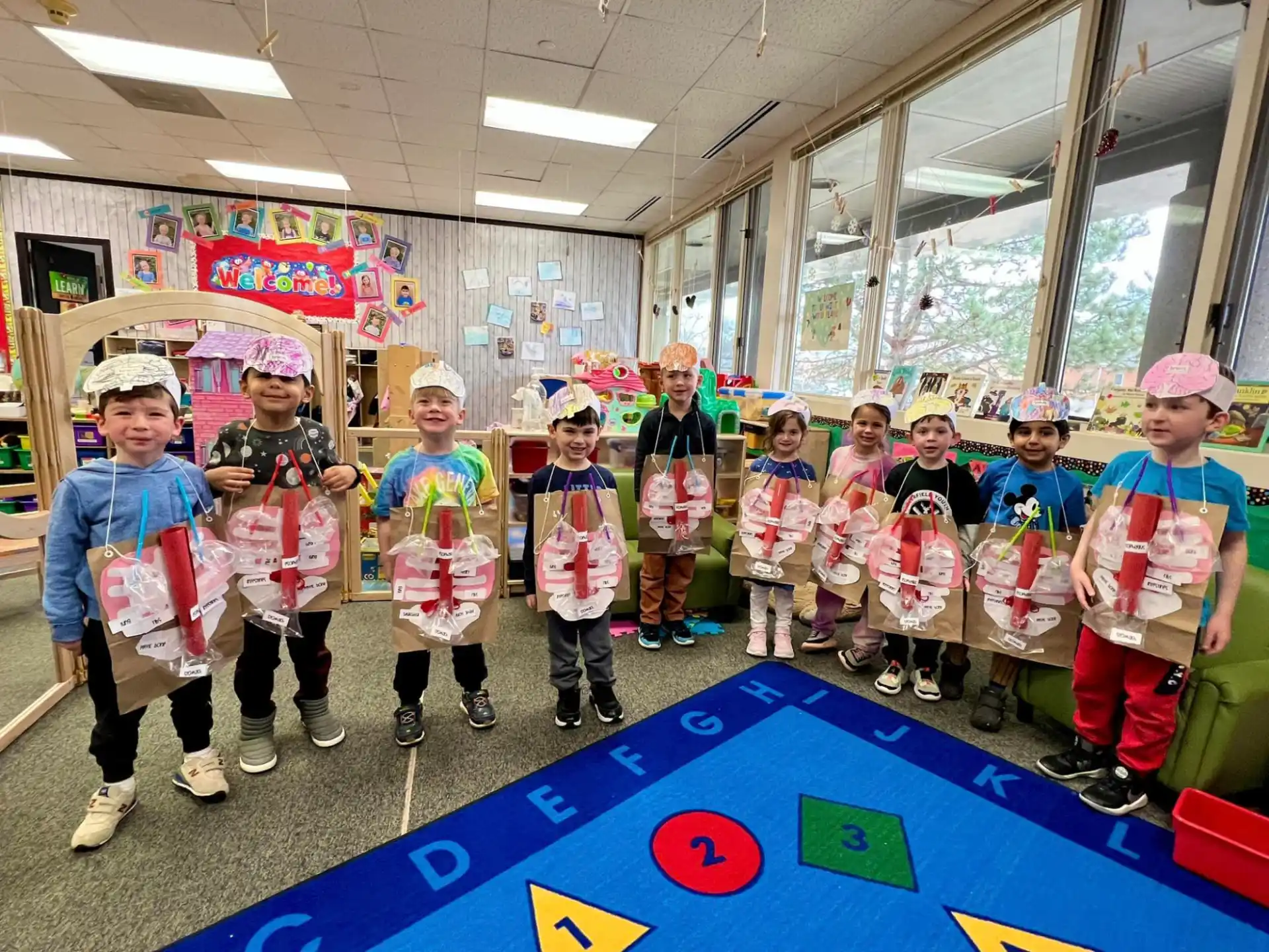 a group of children in clothing