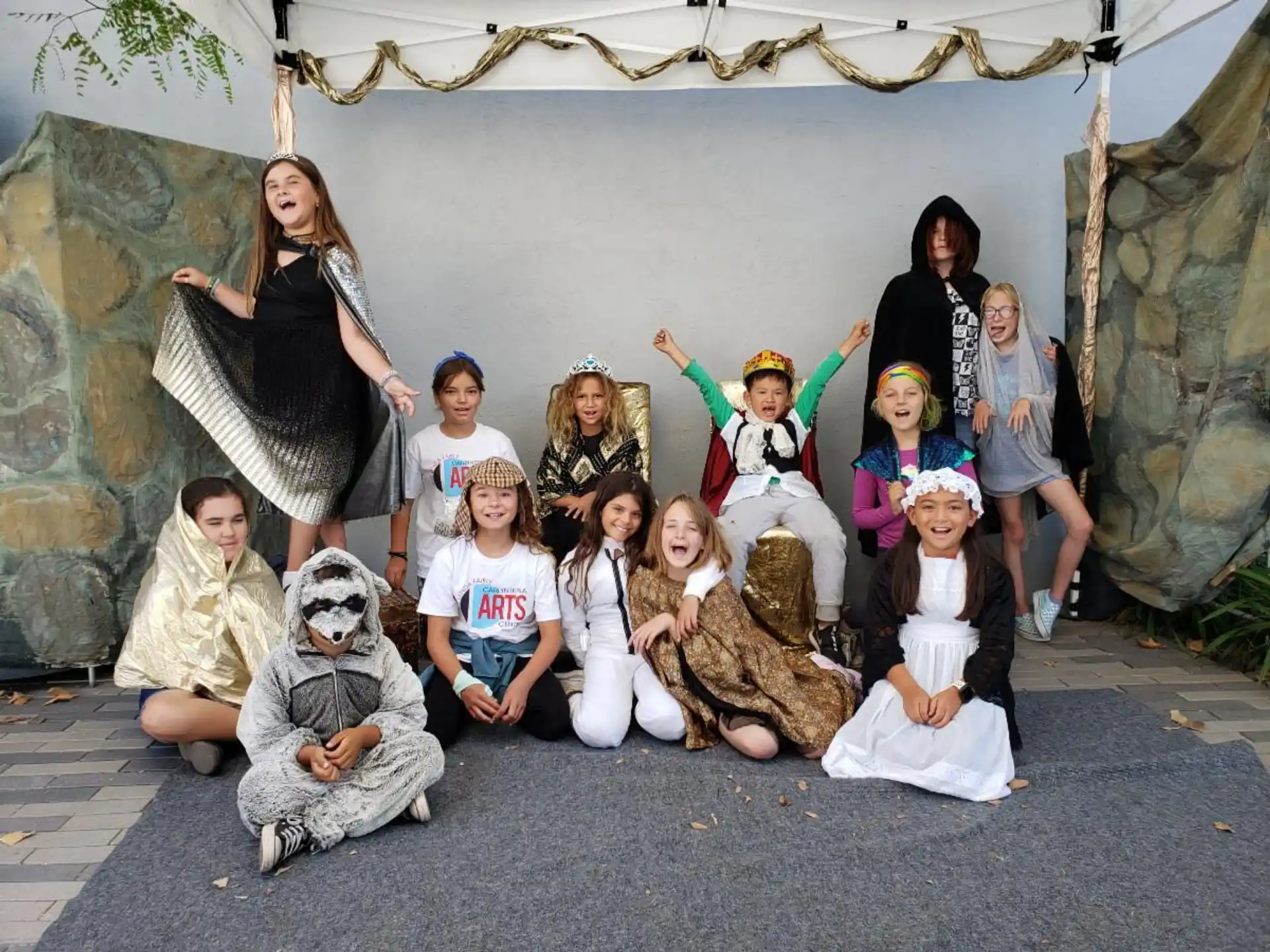 a group of people posing for a photo