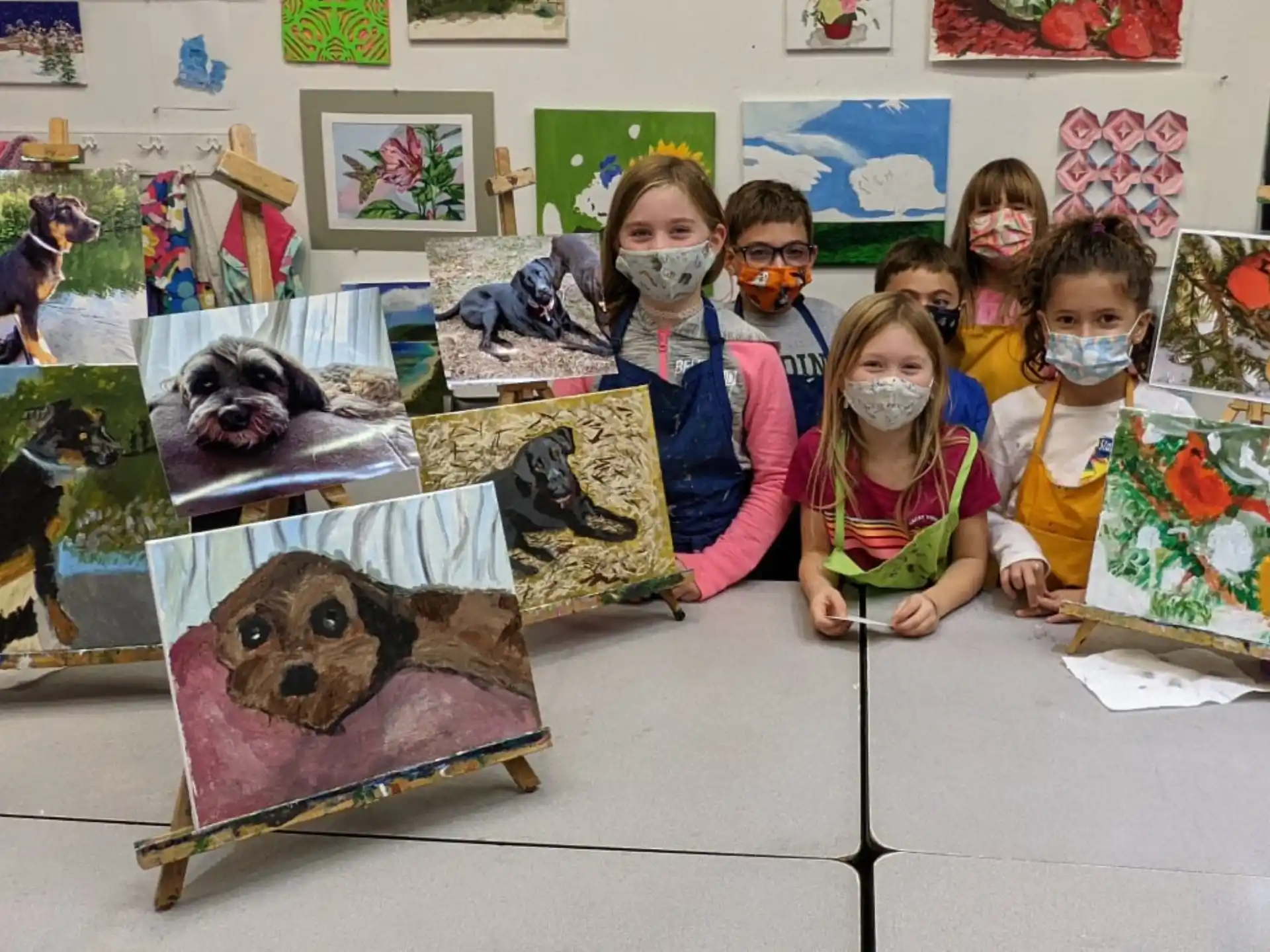a group of children posing for a photo