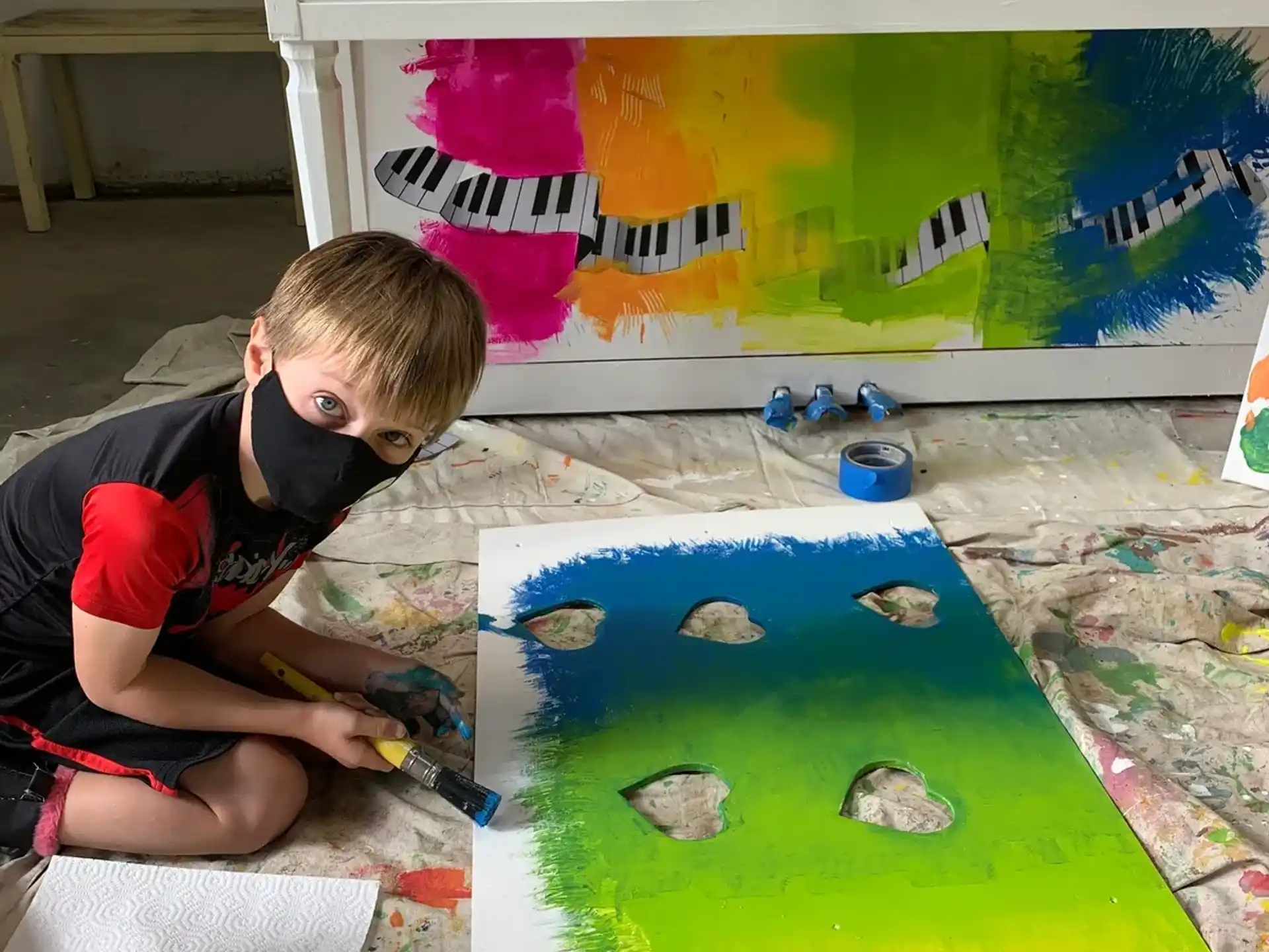 a child playing with a toy