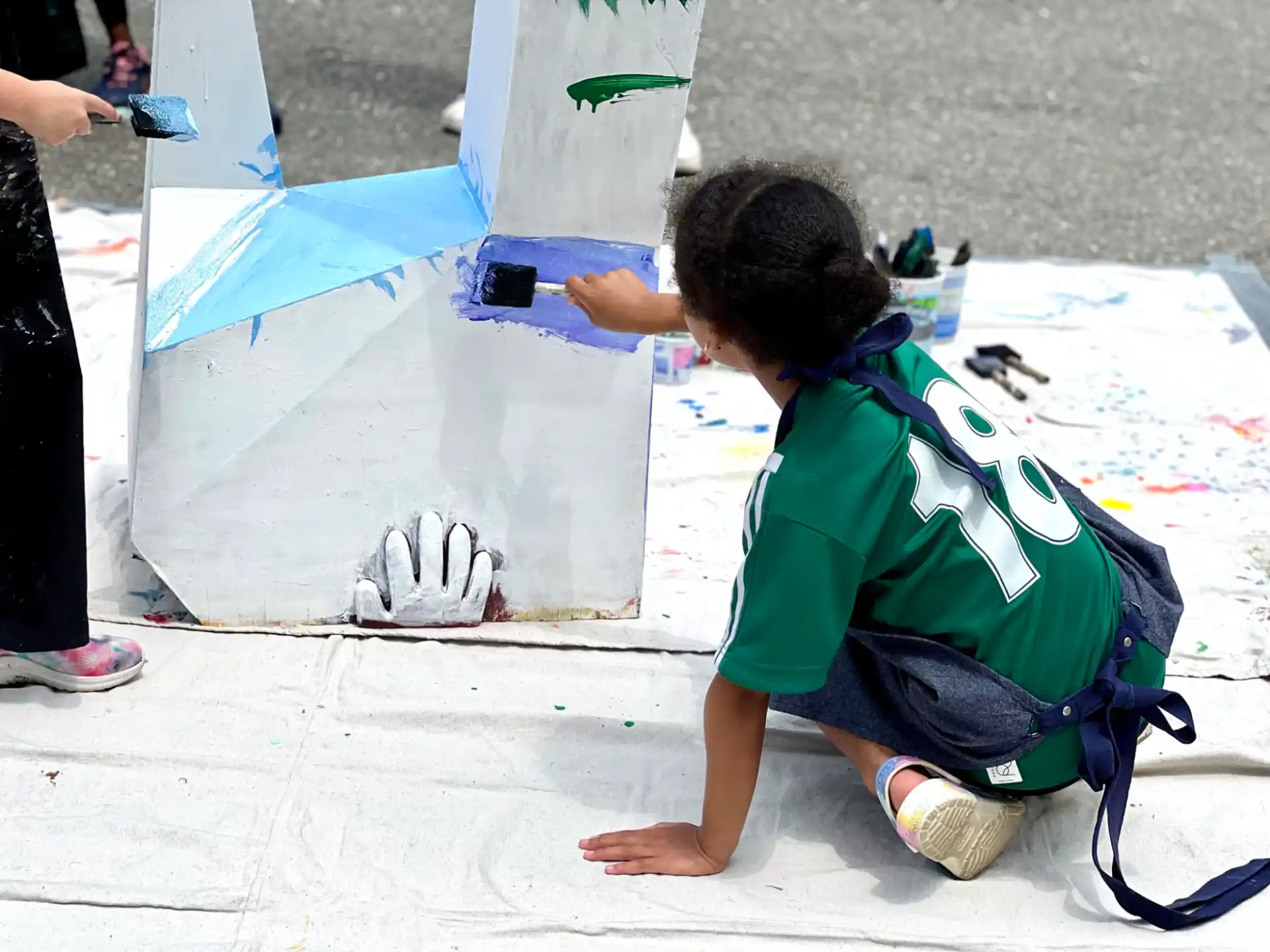 a child playing with a toy