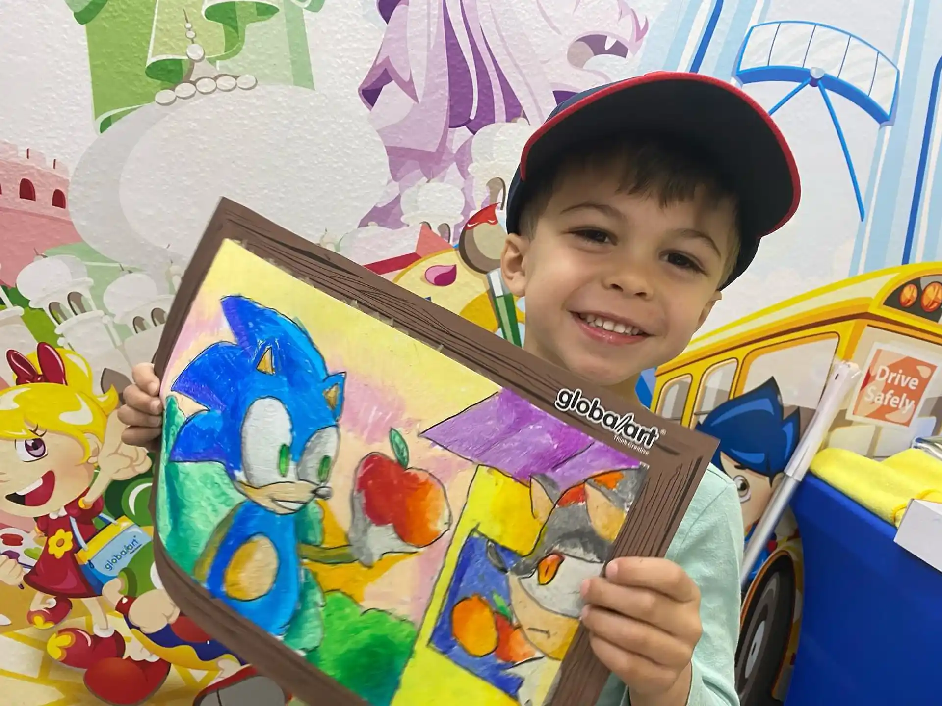 a boy holding a book