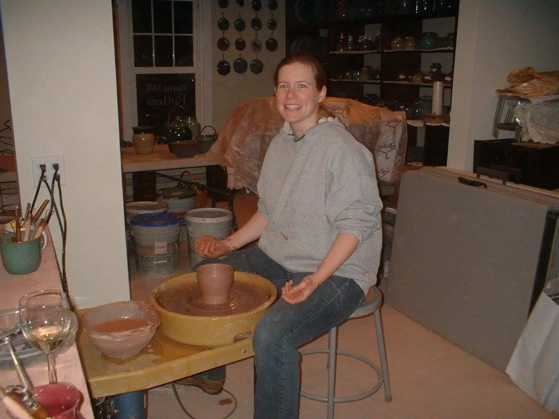 a man sitting at a table