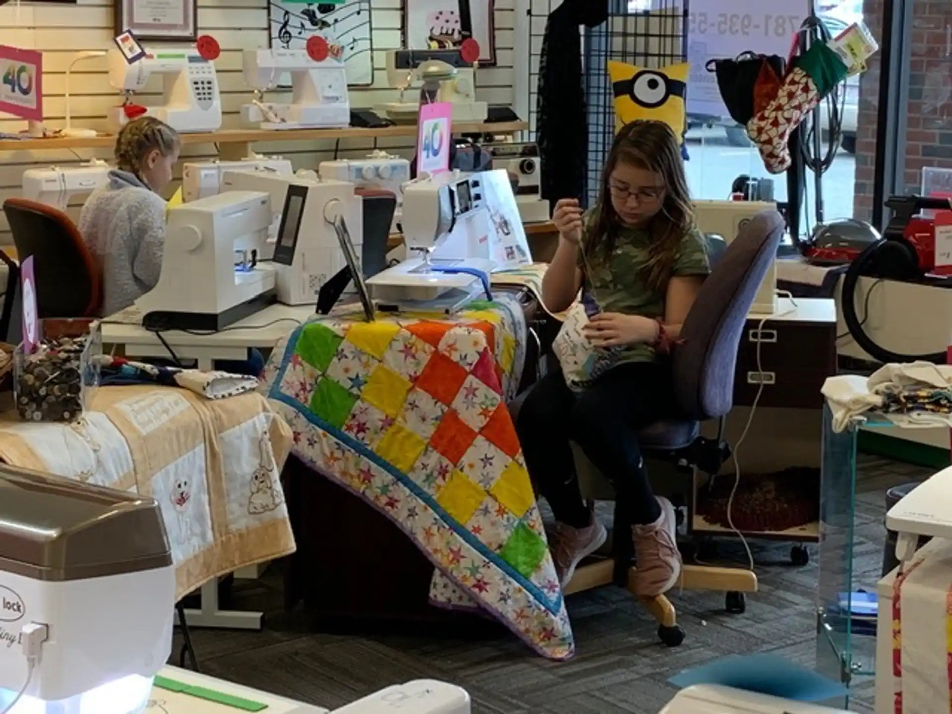 a person sitting at a desk