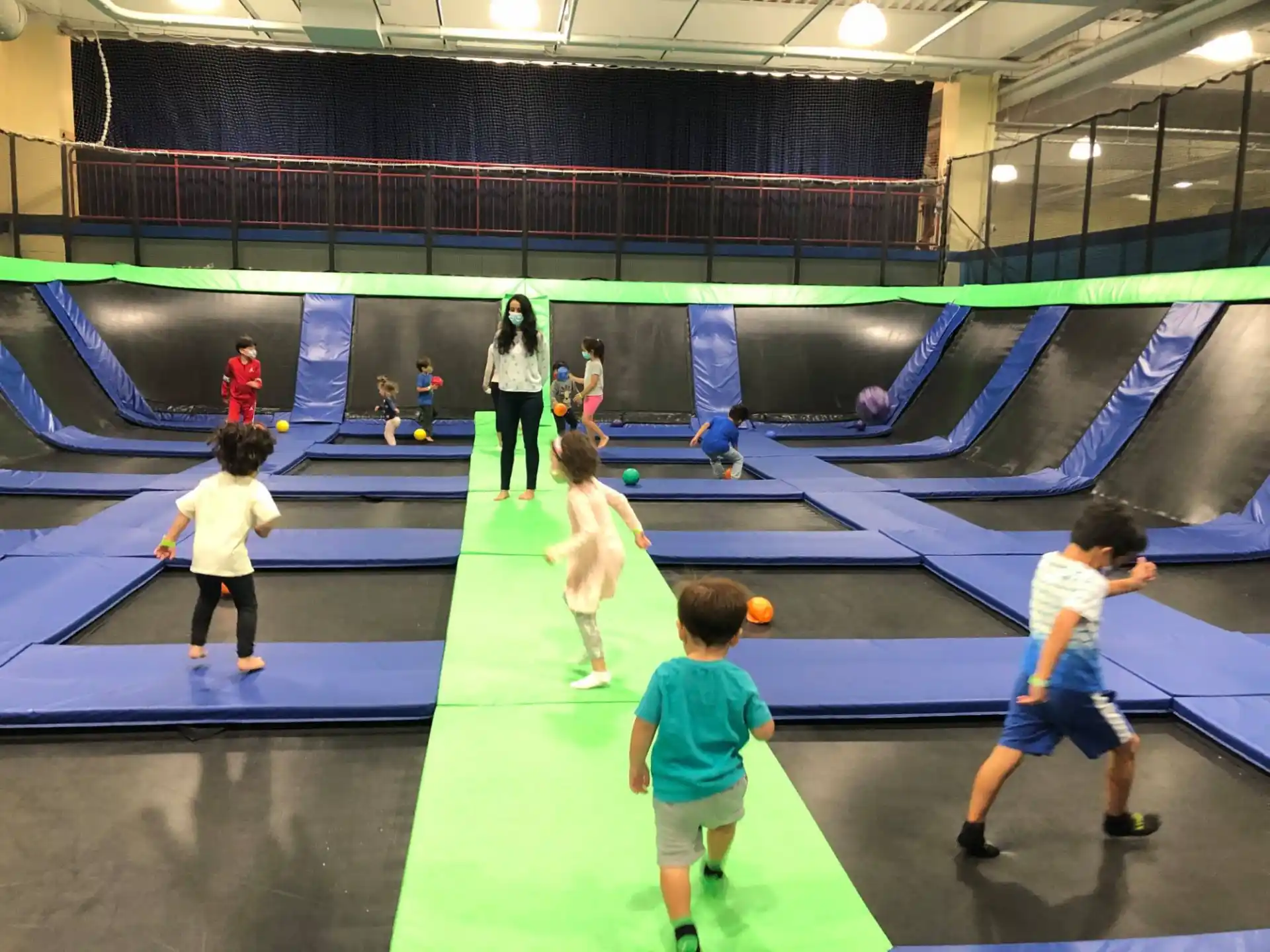a group of people playing a game