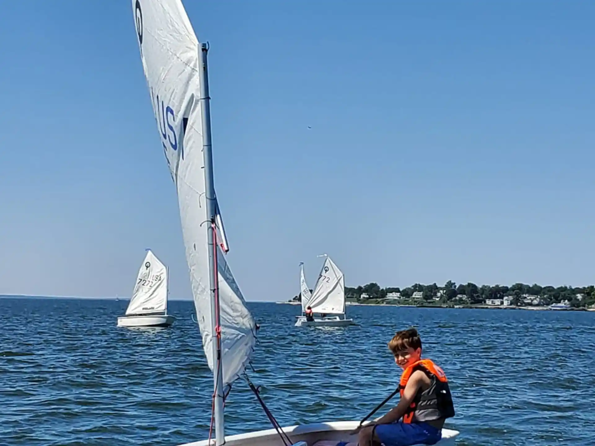 a person on a sailboat