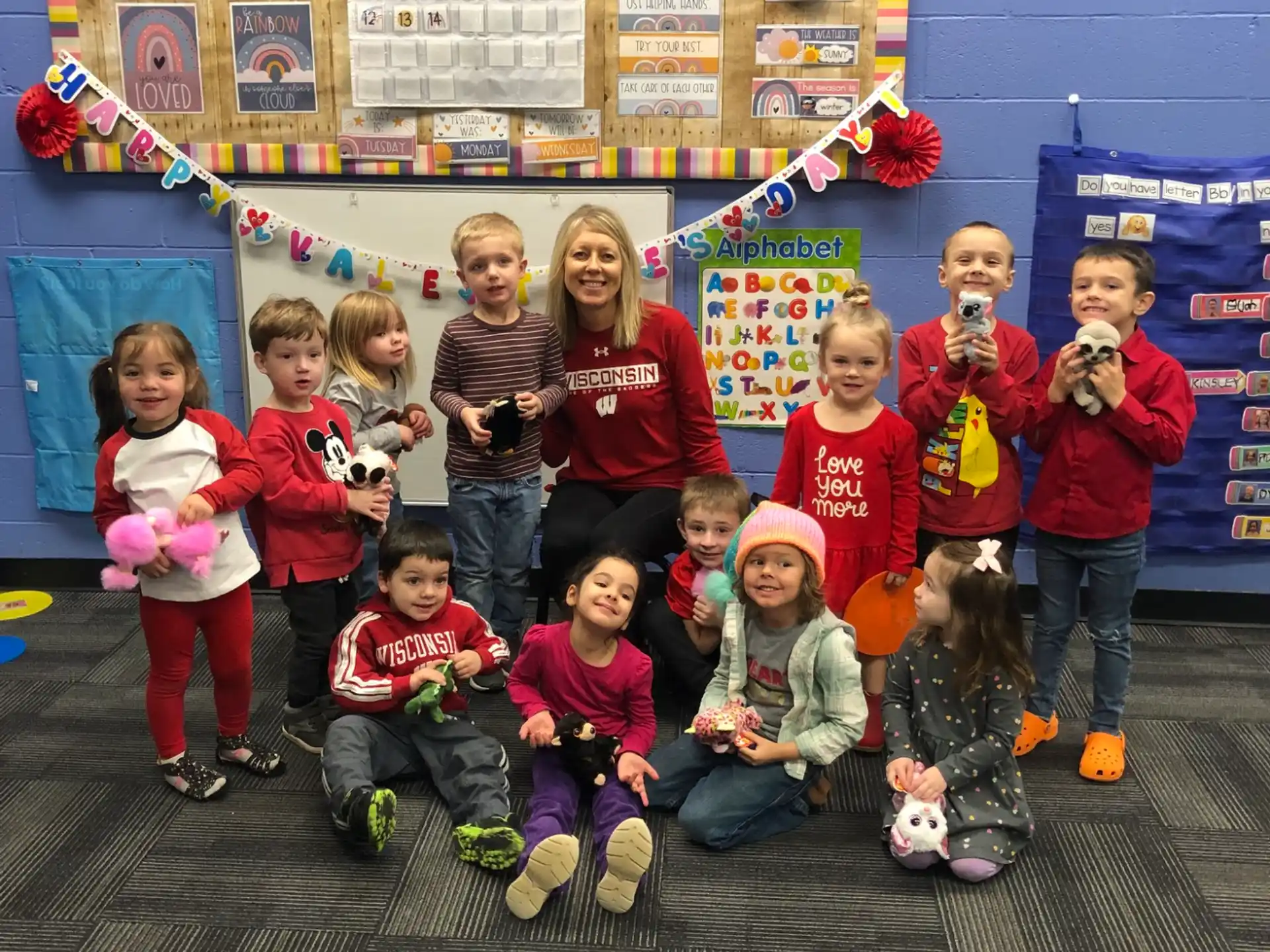 a group of children posing for a photo
