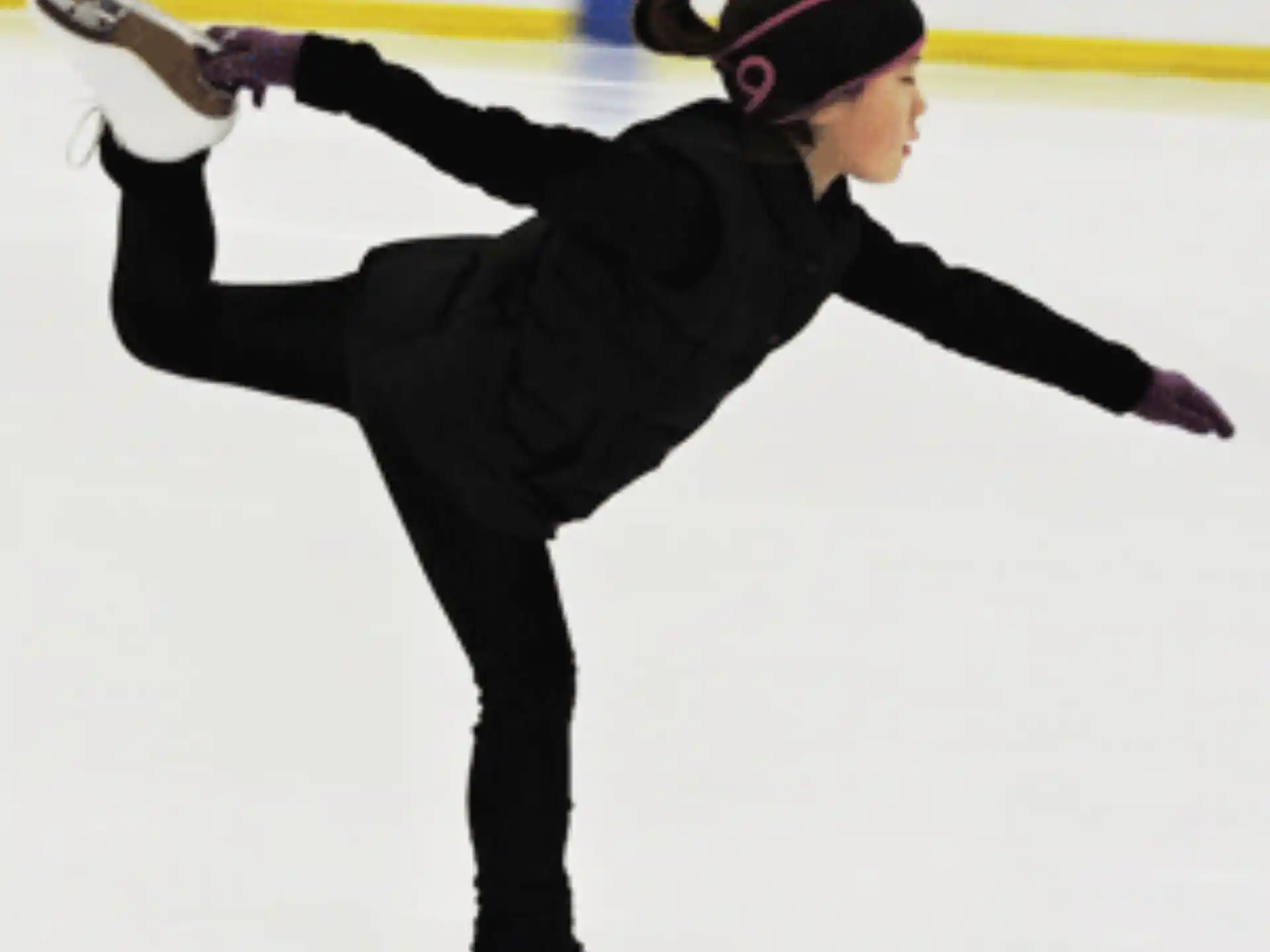 a man ice skating