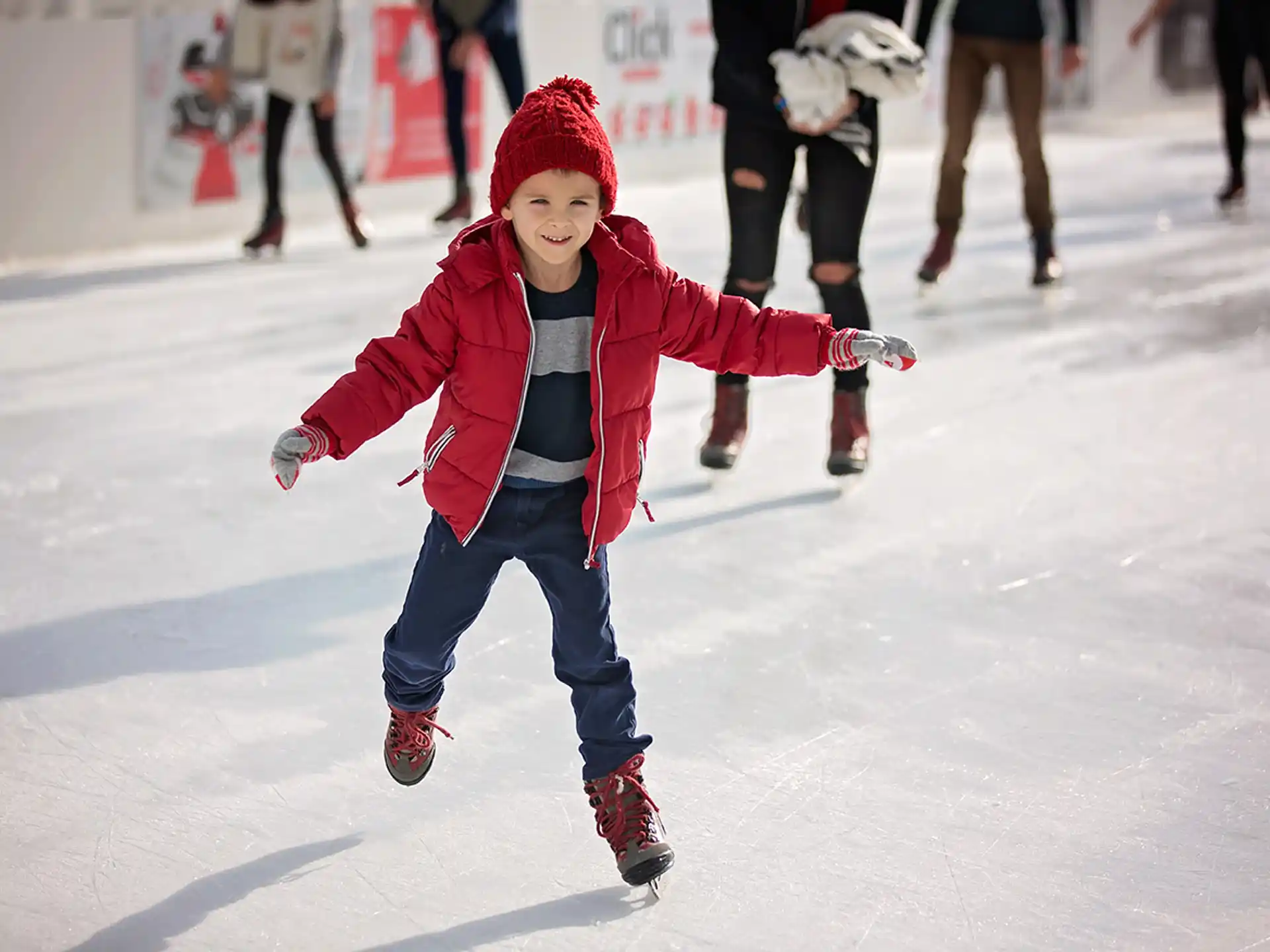 a girl ice skating