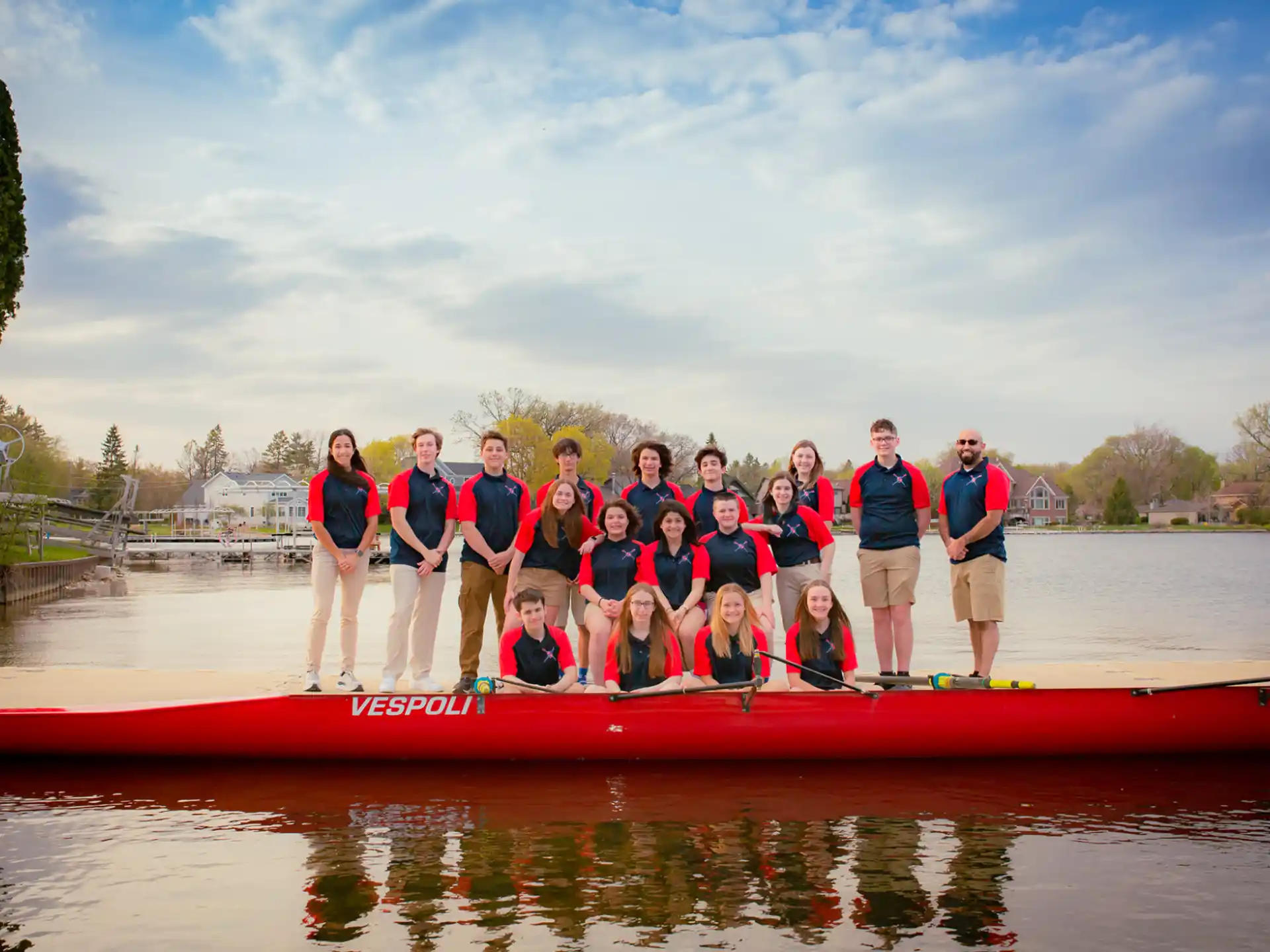 a group of people on a boat