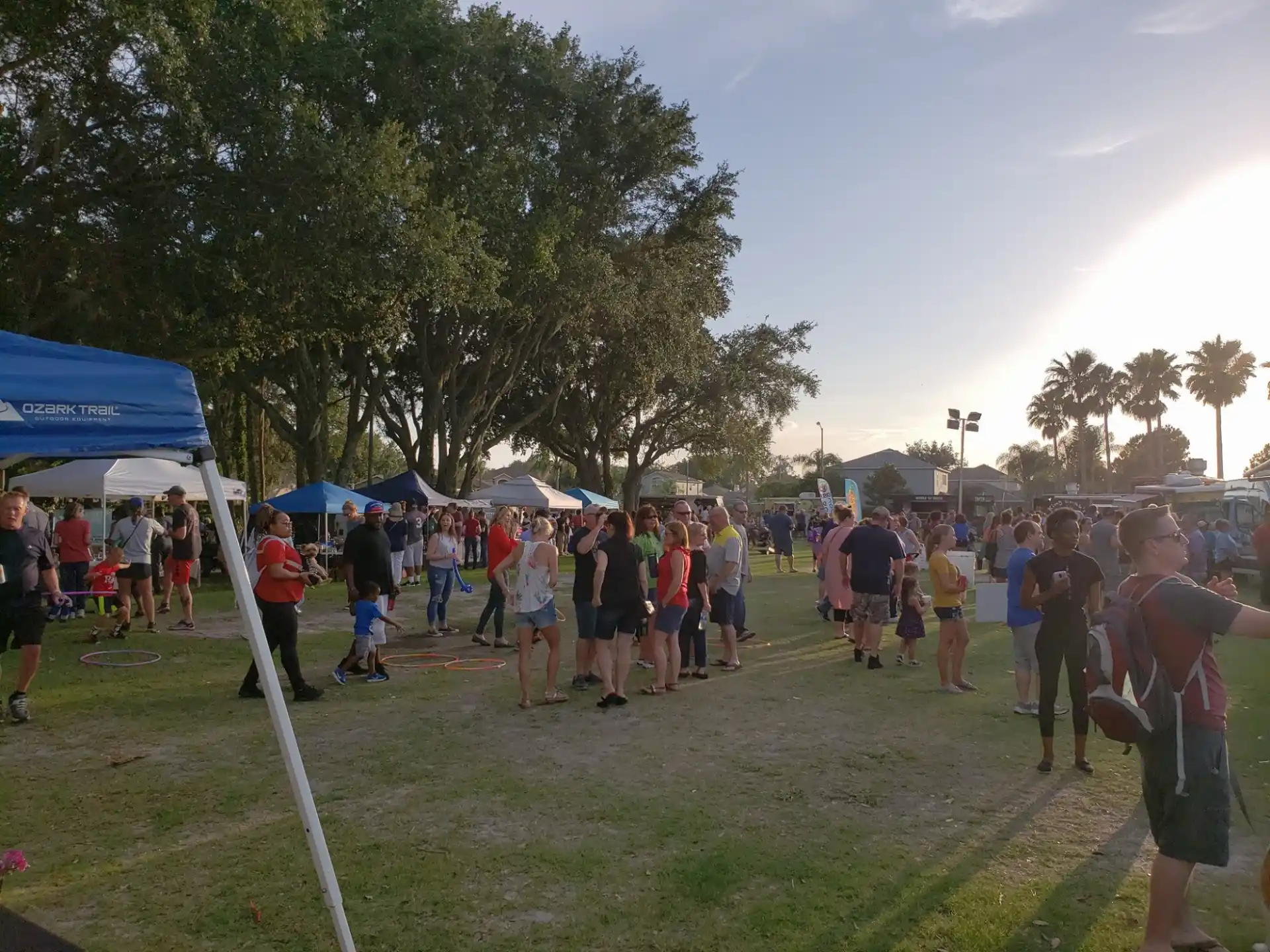 a group of people at an outdoor event