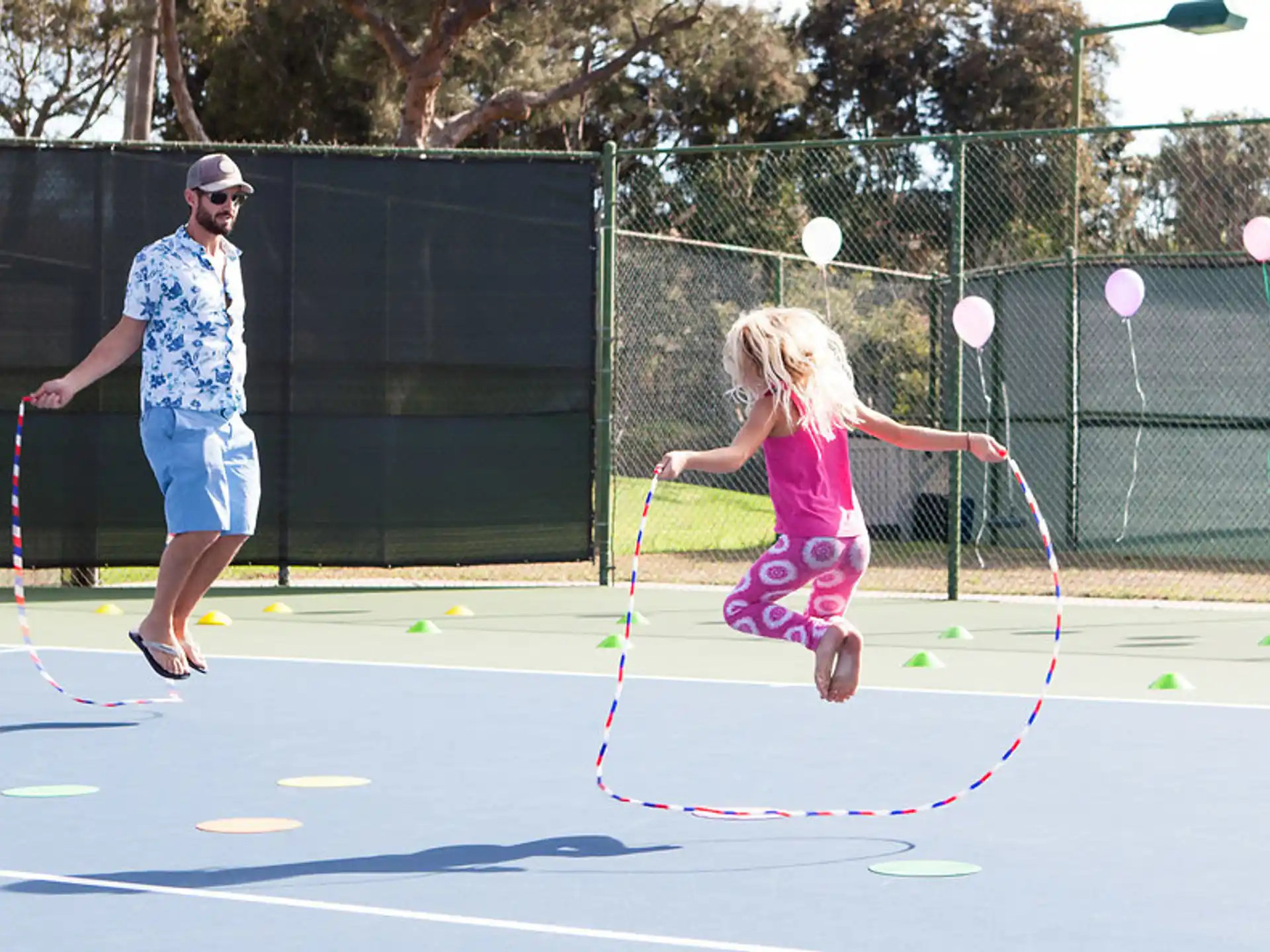 a girl playing tennis
