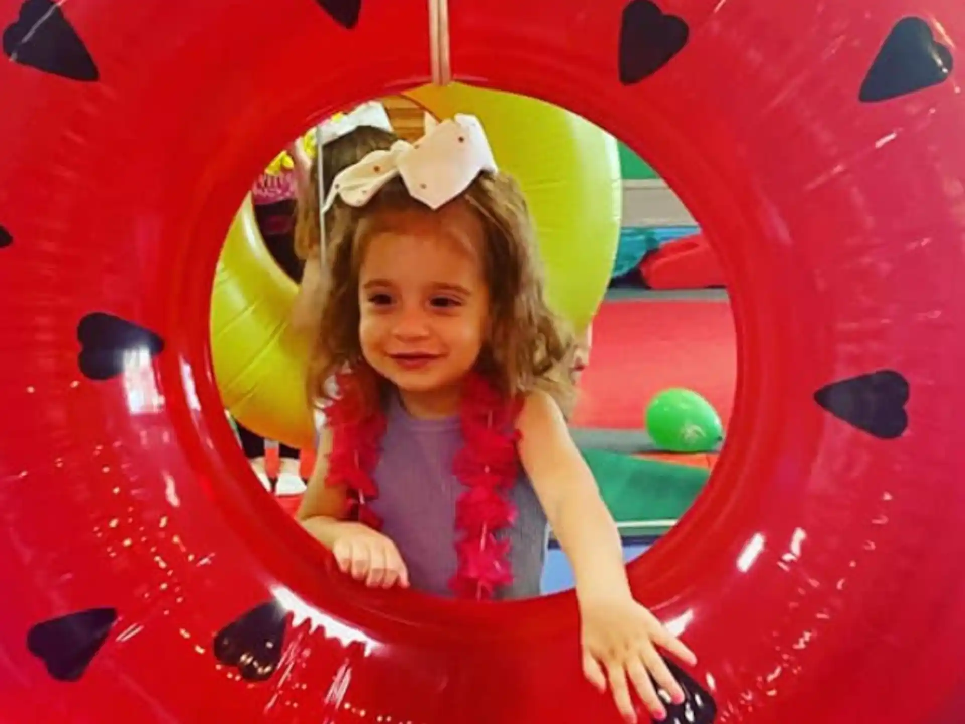 a girl in a tunnel