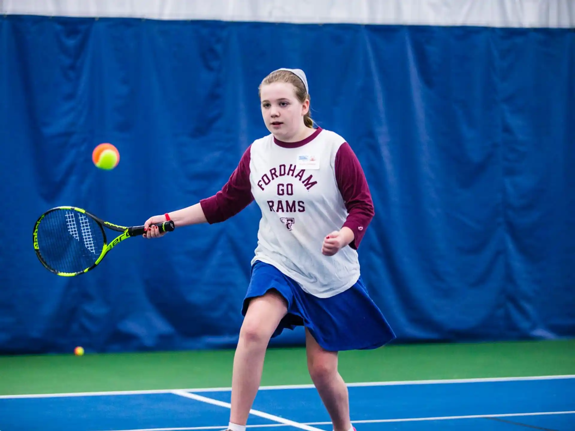 a person playing tennis