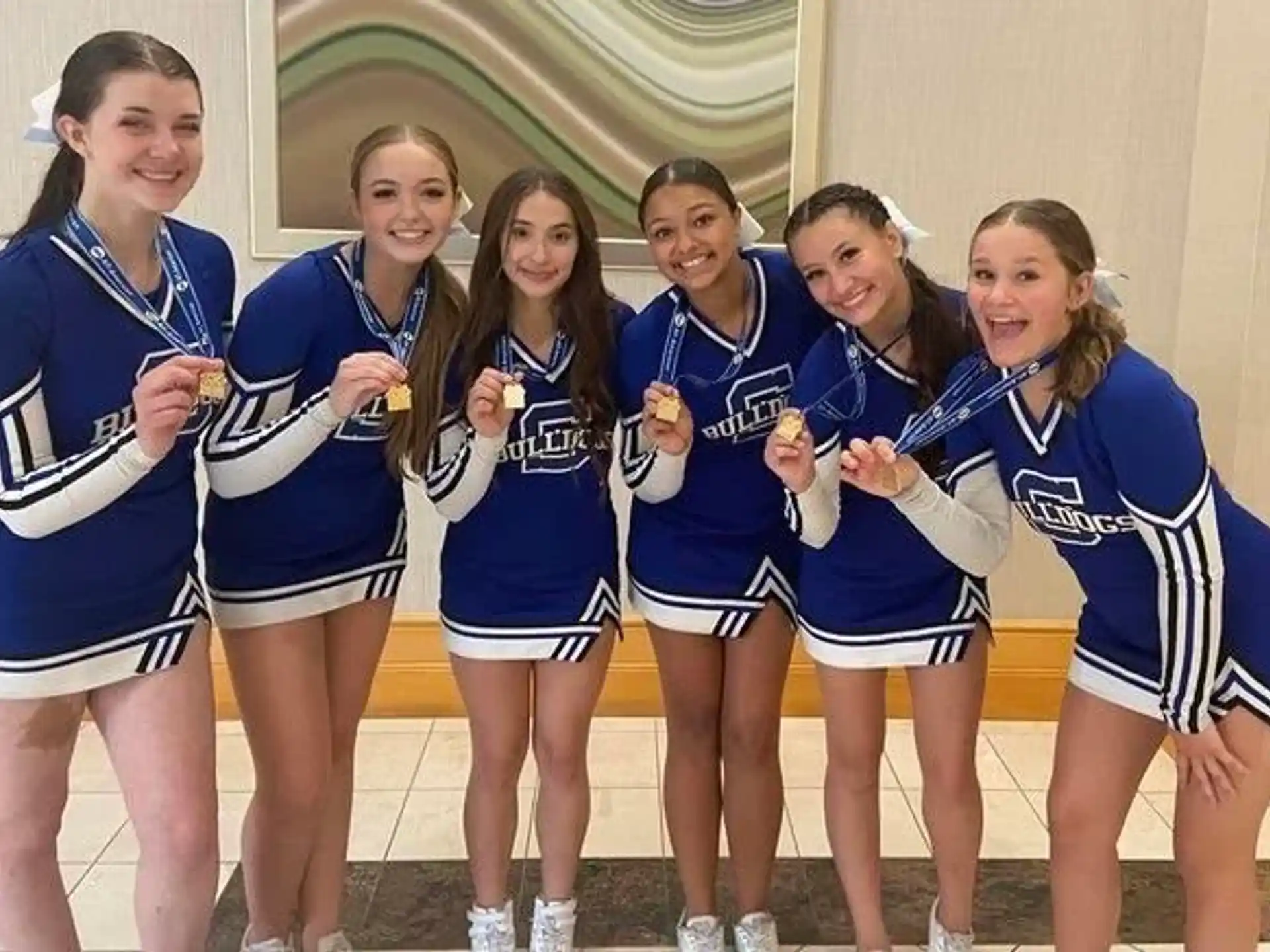 a group of cheerleaders