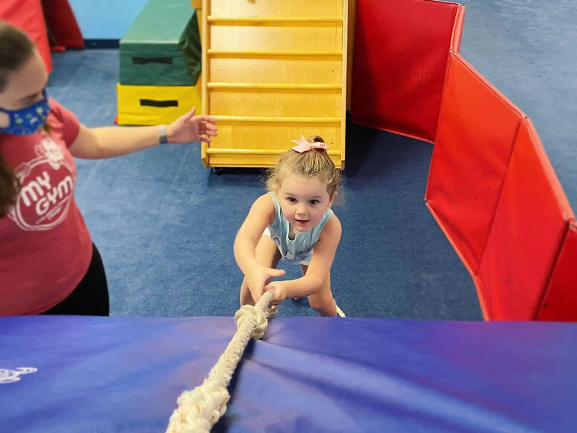 a child playing with a toy