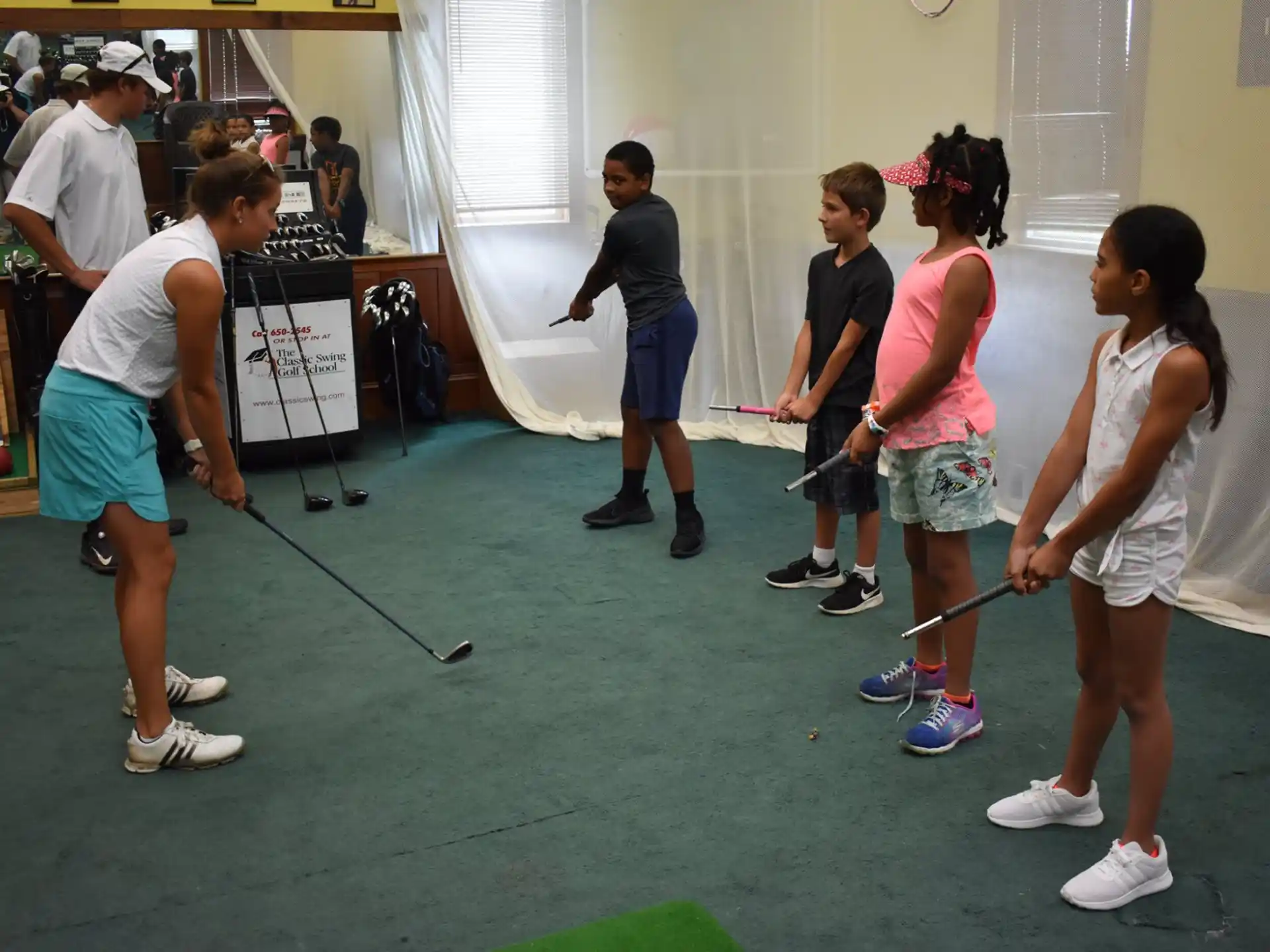 a group of people playing a game