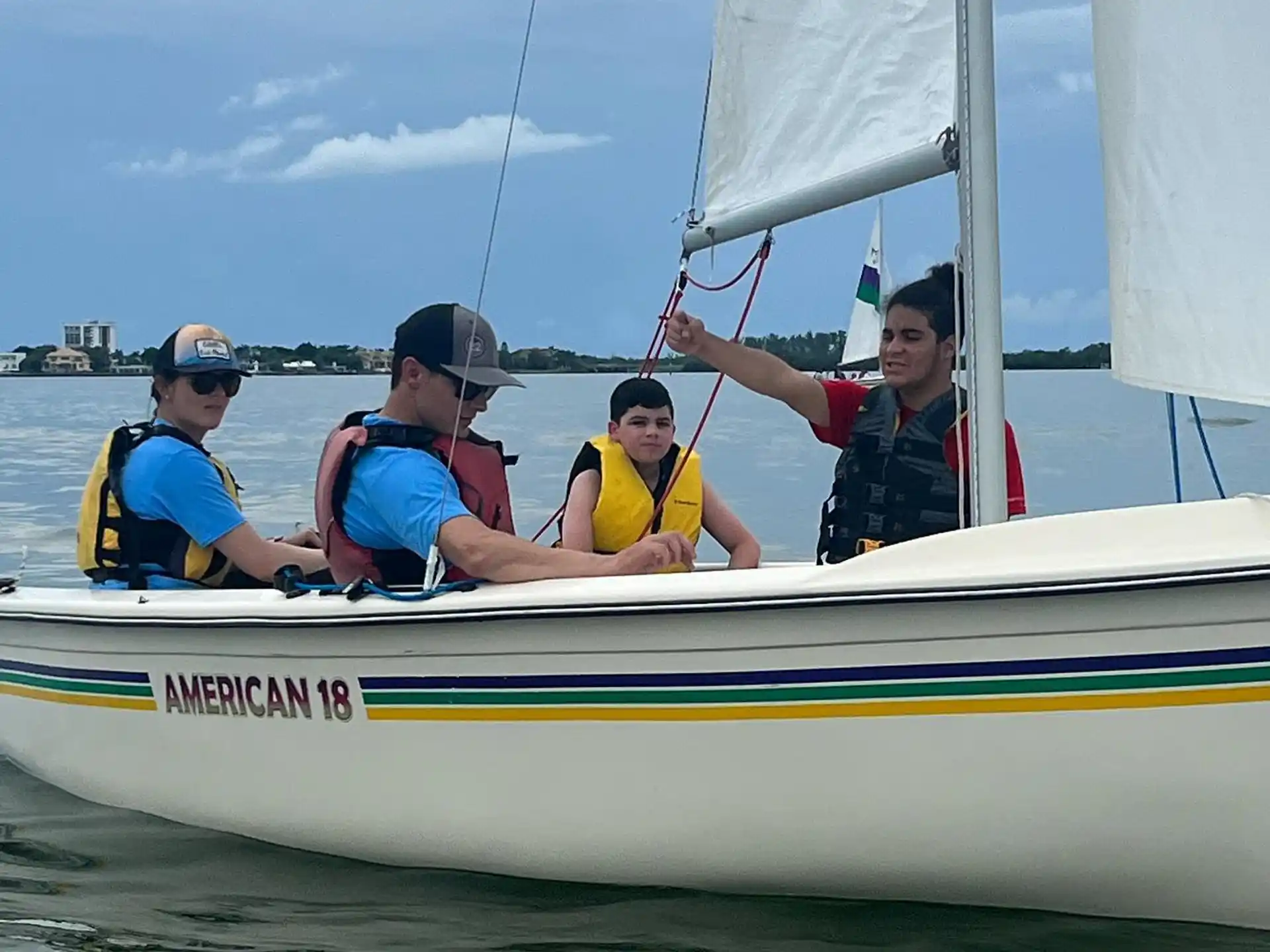 a group of people on a boat