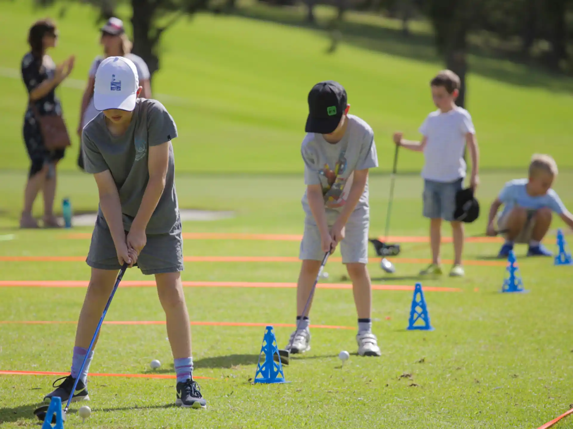a group of people playing a sport