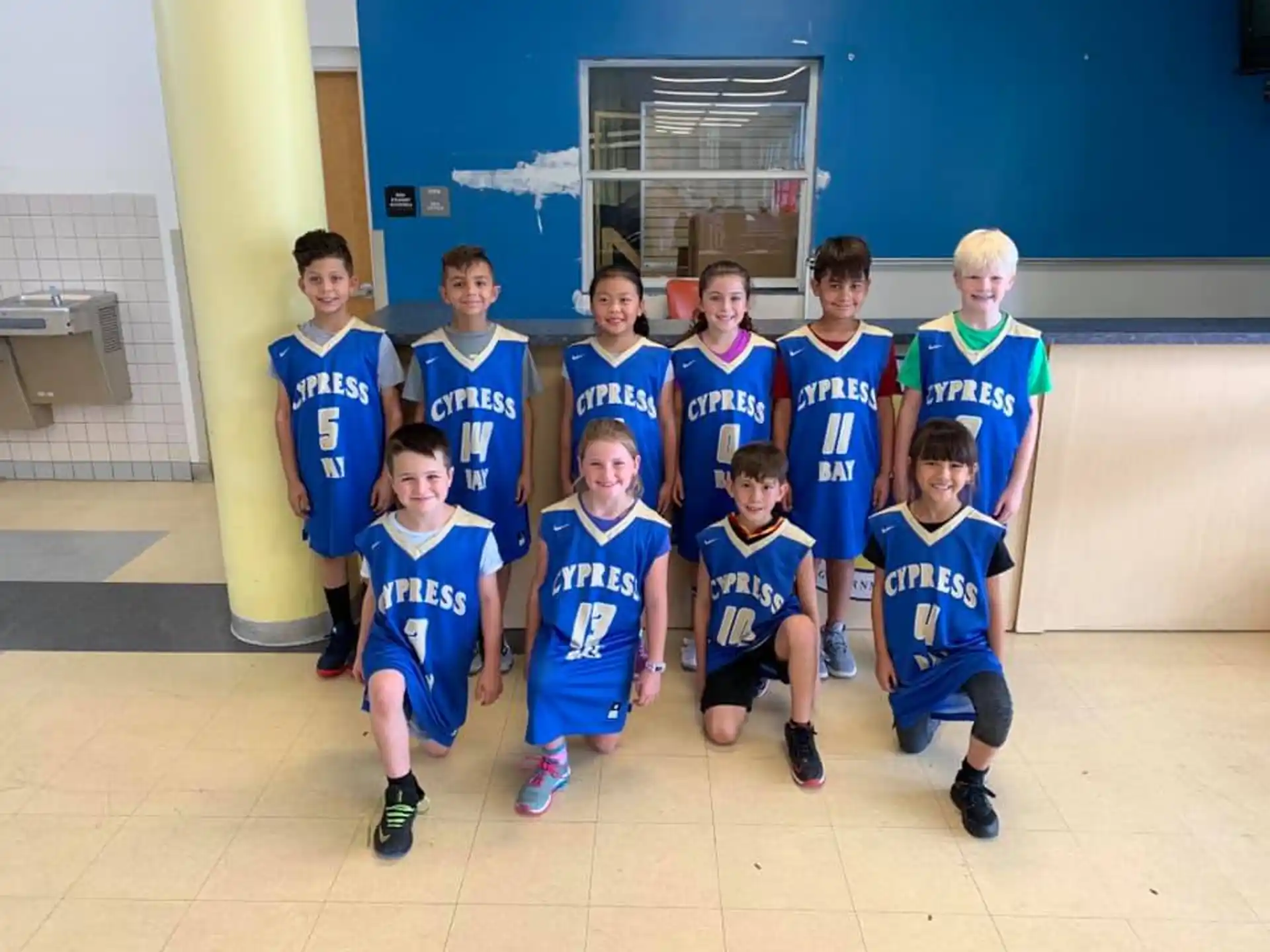 a group of boys in sports uniforms