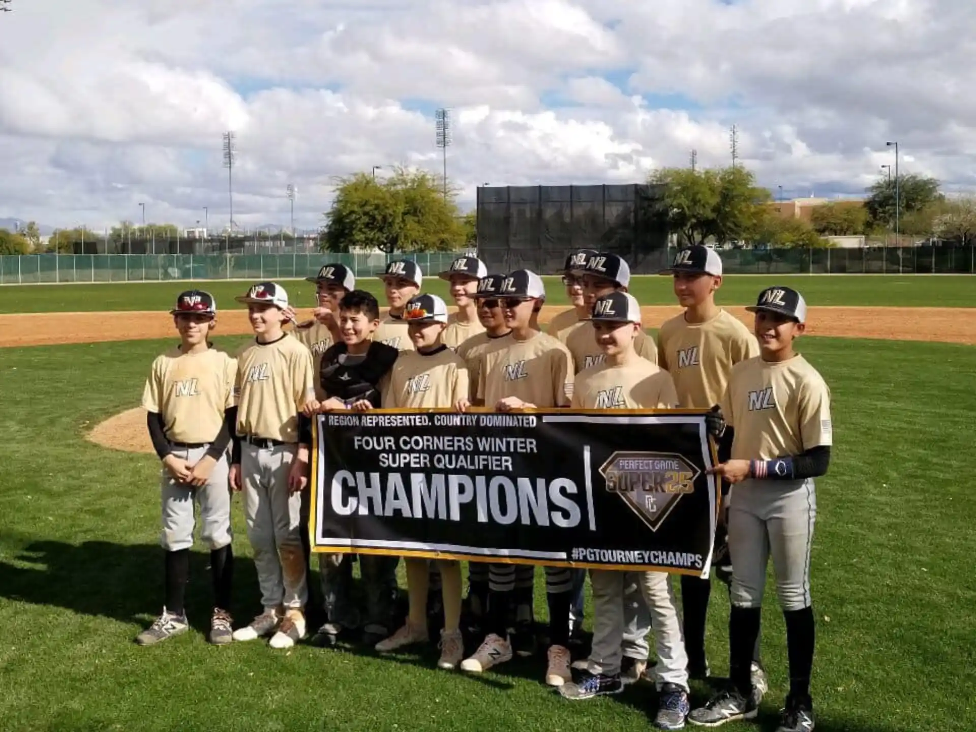 a group of baseball players posing for a photo