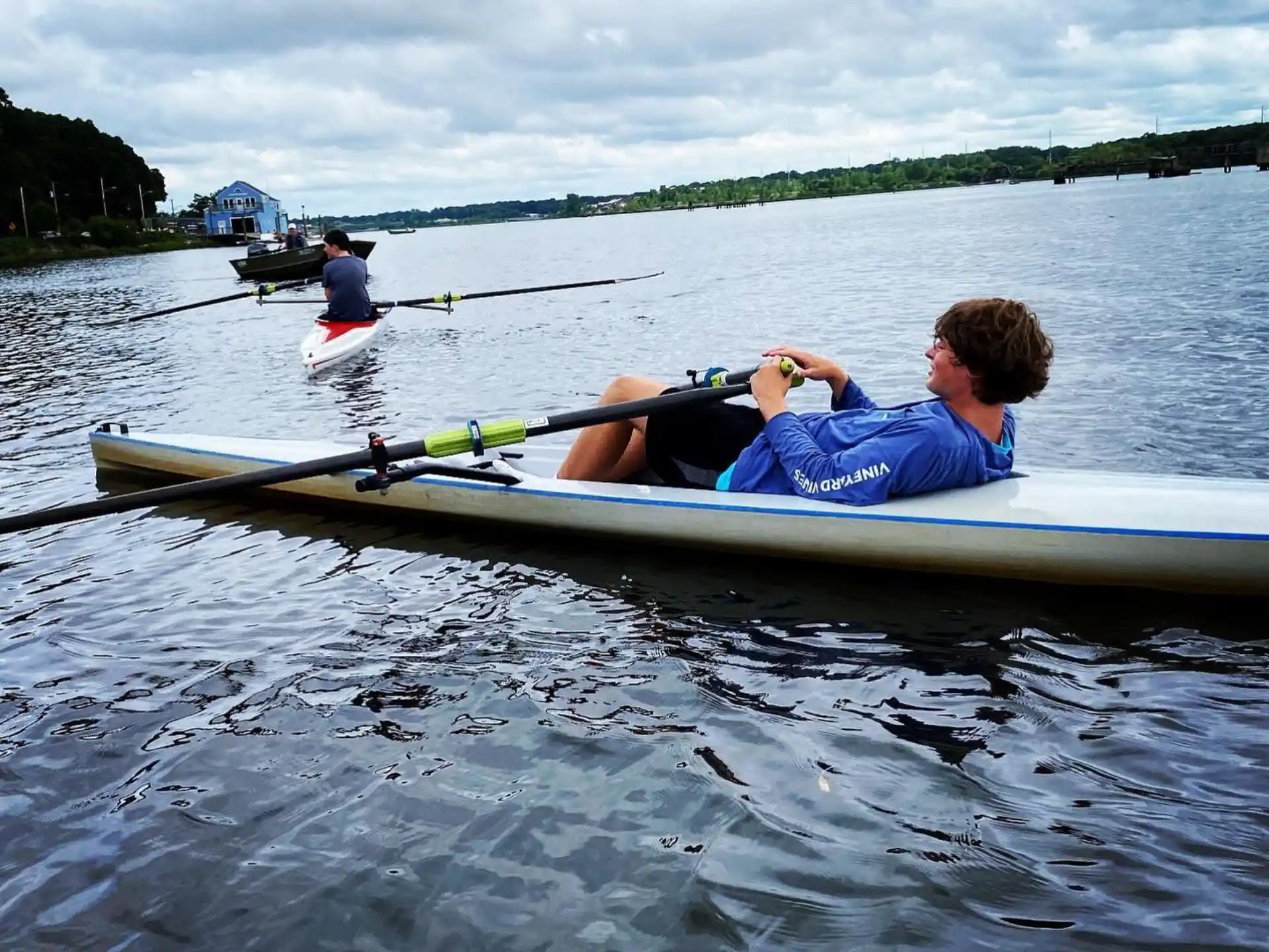 a person in a kayak