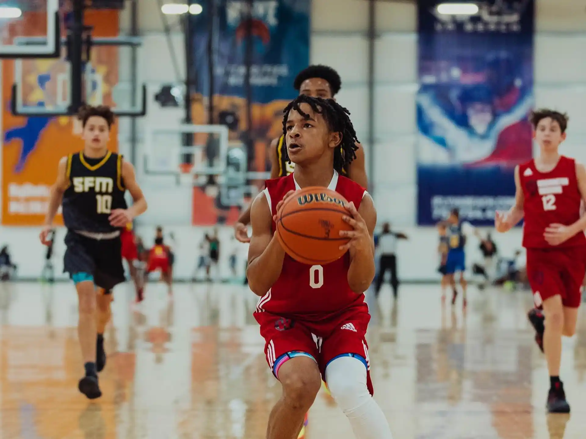 a person playing basketball
