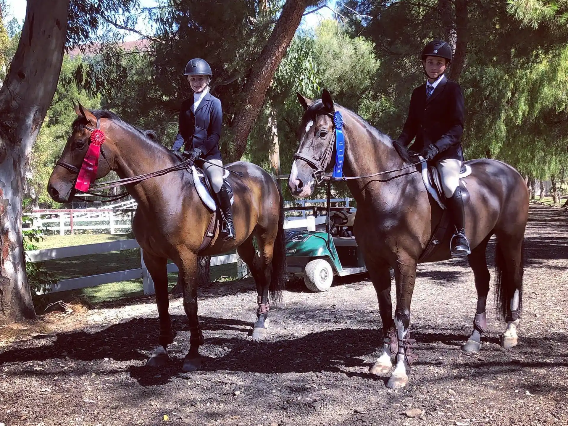 a group of men riding horses