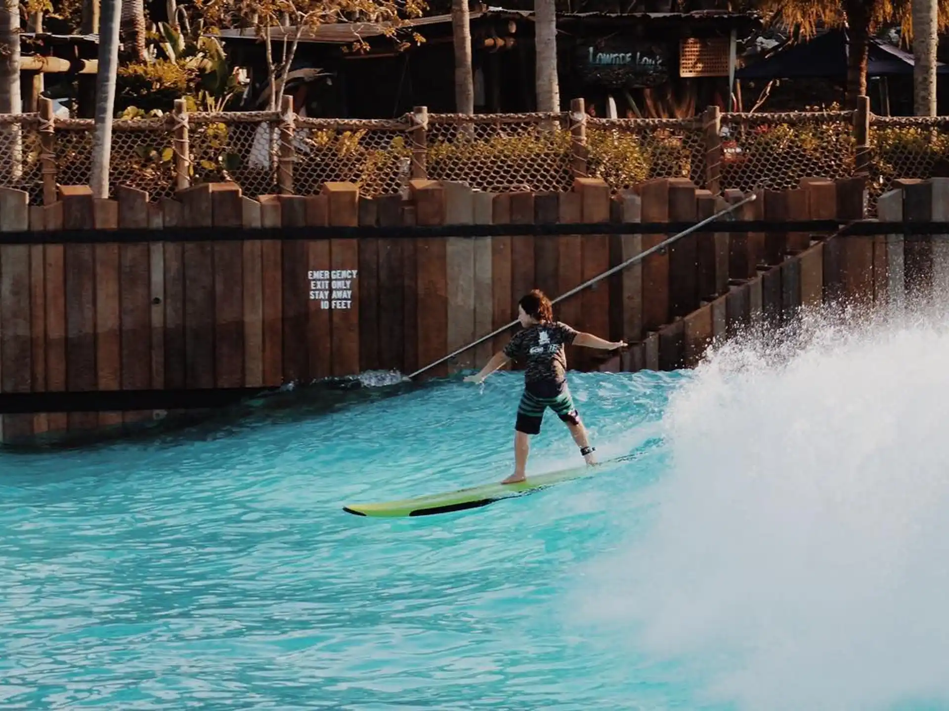 a man water skiing