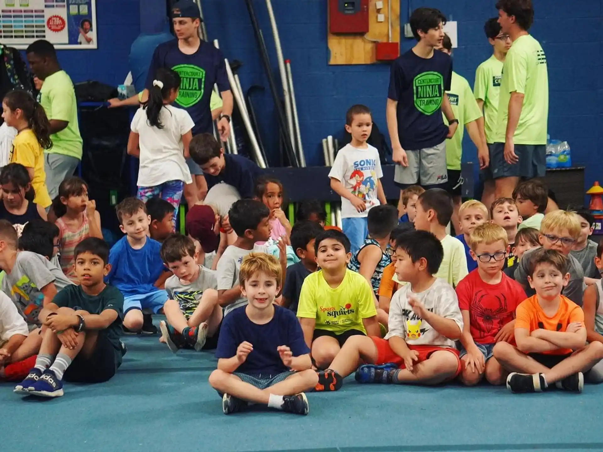 a group of children posing for a photo