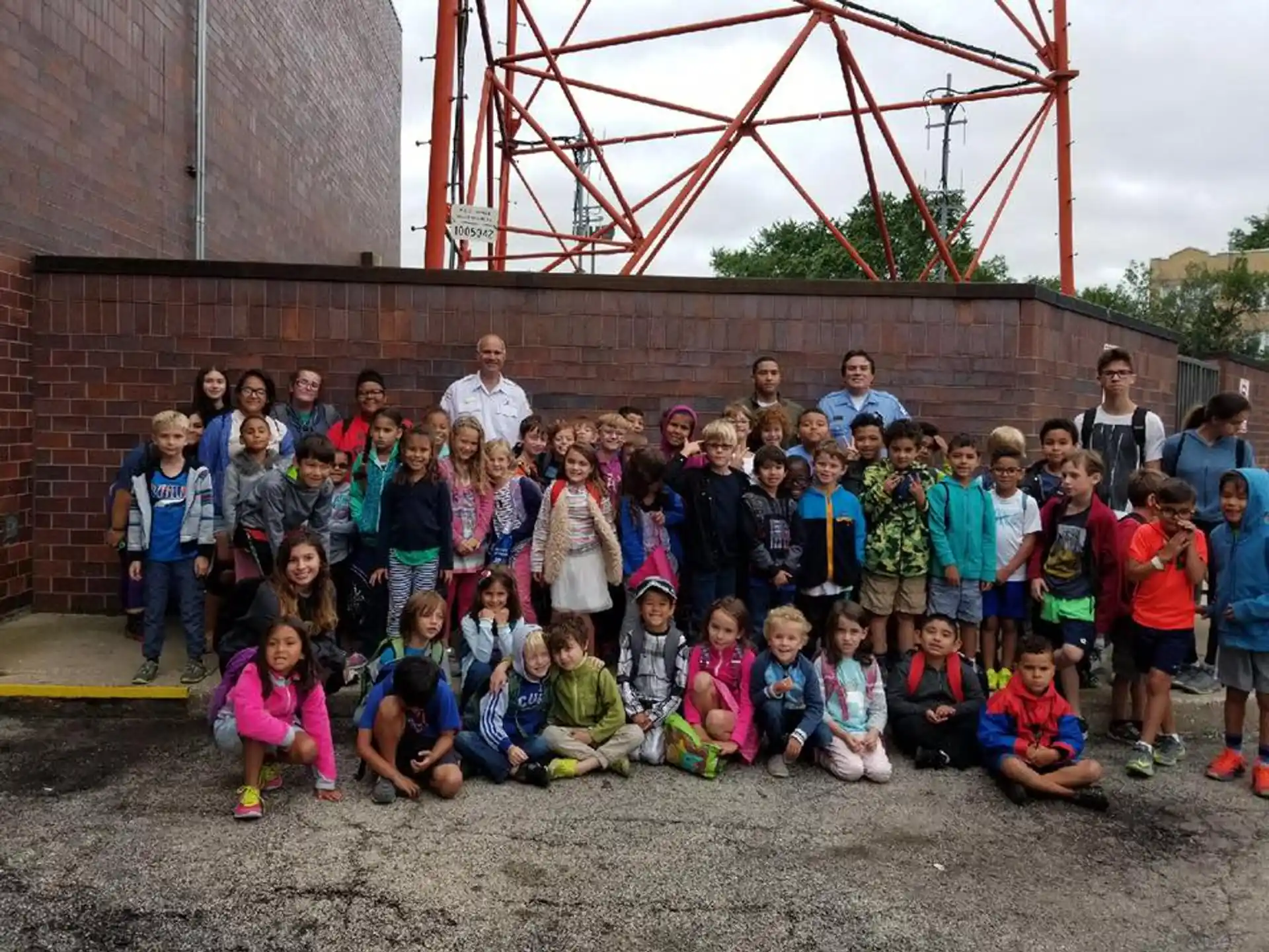 a group of people posing for a photo