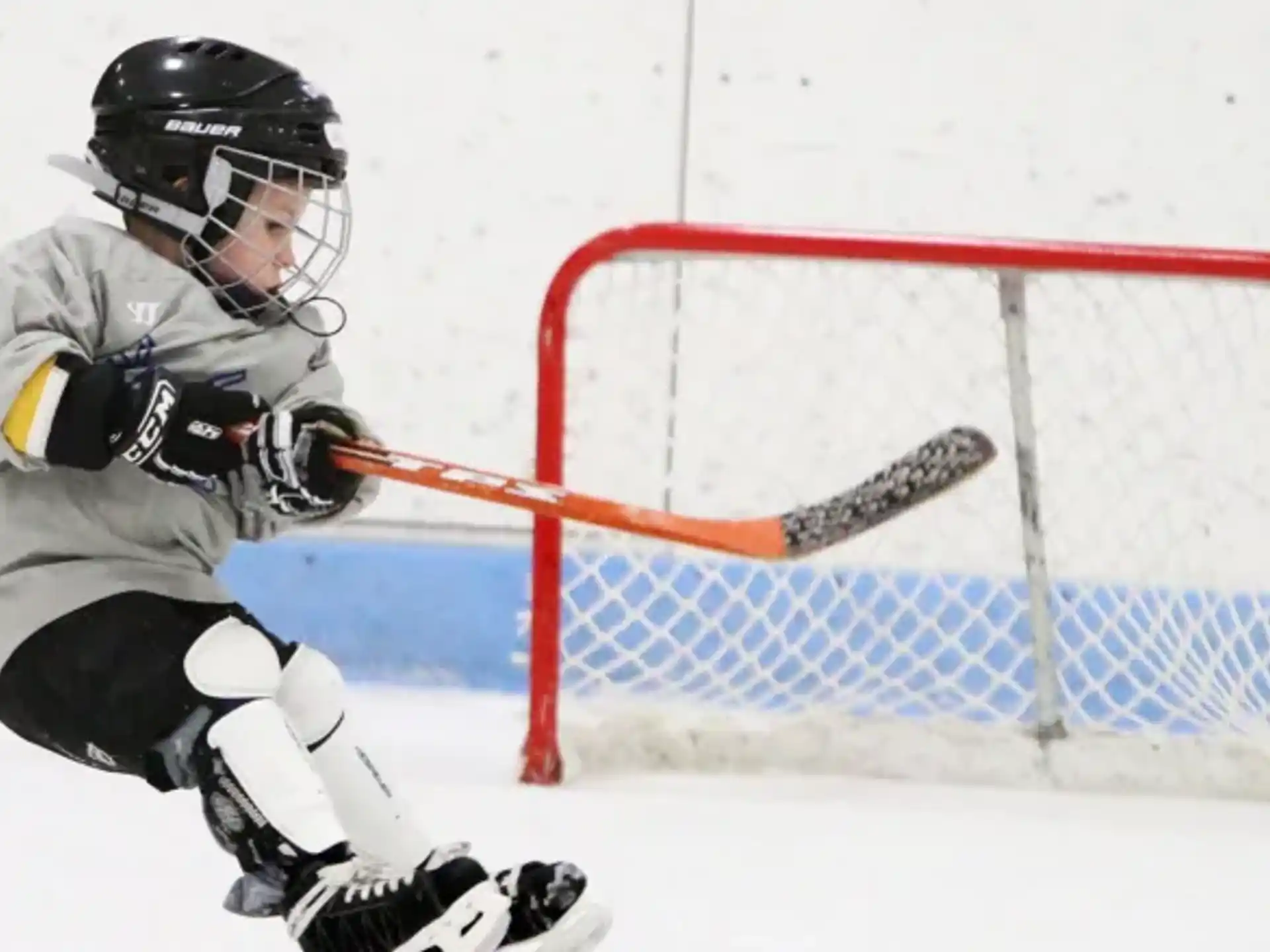 a hockey player in a uniform